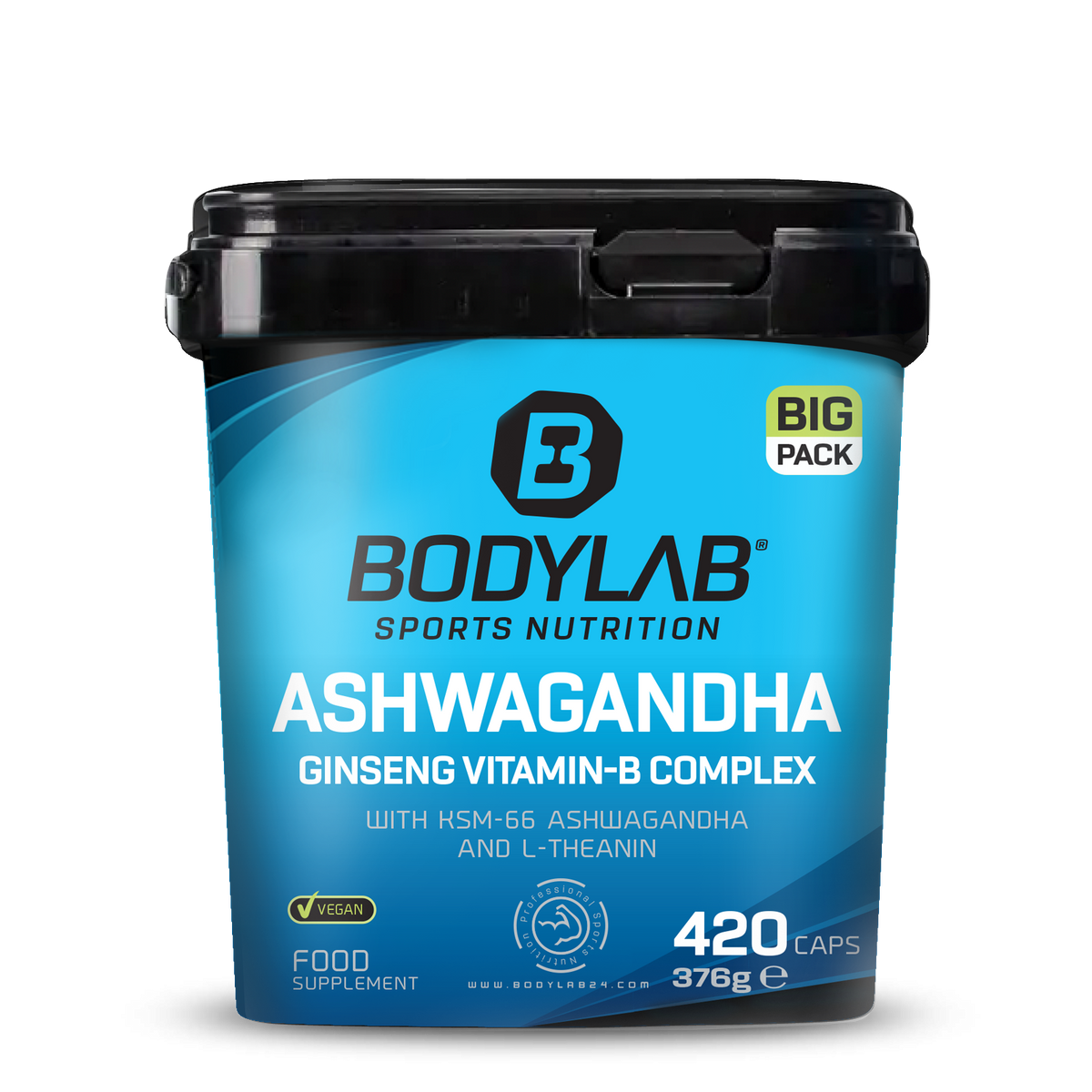 GRAND FORMAT Ashwagandha Ginseng Vitamines B (420 gélules)