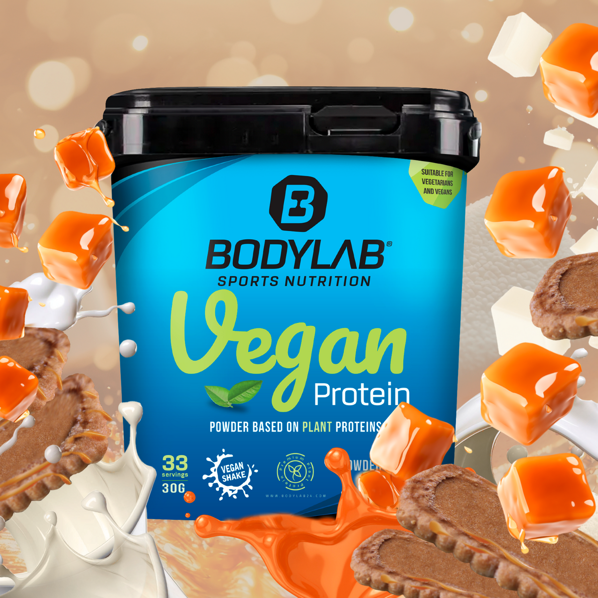 Vegan Protein (1000g) Chunky Caramelcookie / Lotus Biscuit / Speculoos