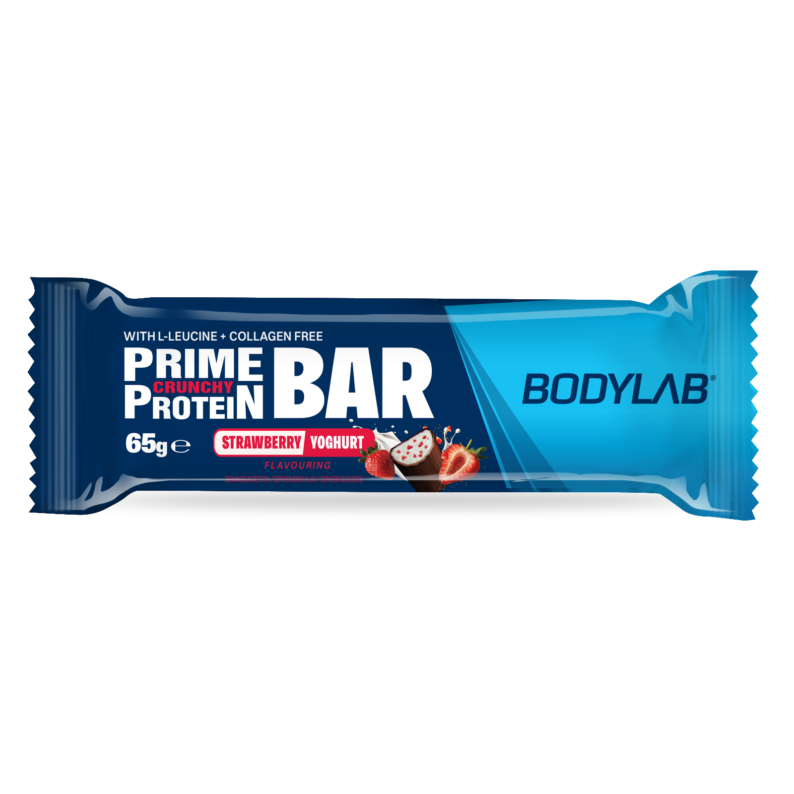 Prime Crunchy Protein Bar - 3 g Leucin (12x65g) Strawberry Yoghurt
