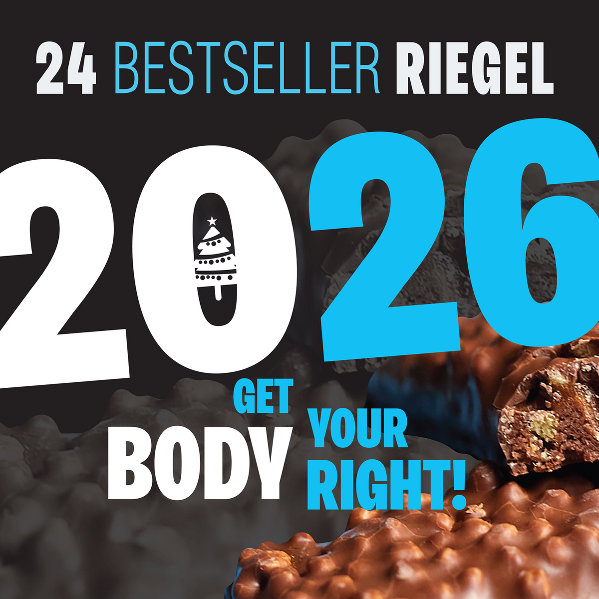 Riegel Adventskalender + GRATIS 500 g Creatine Powder