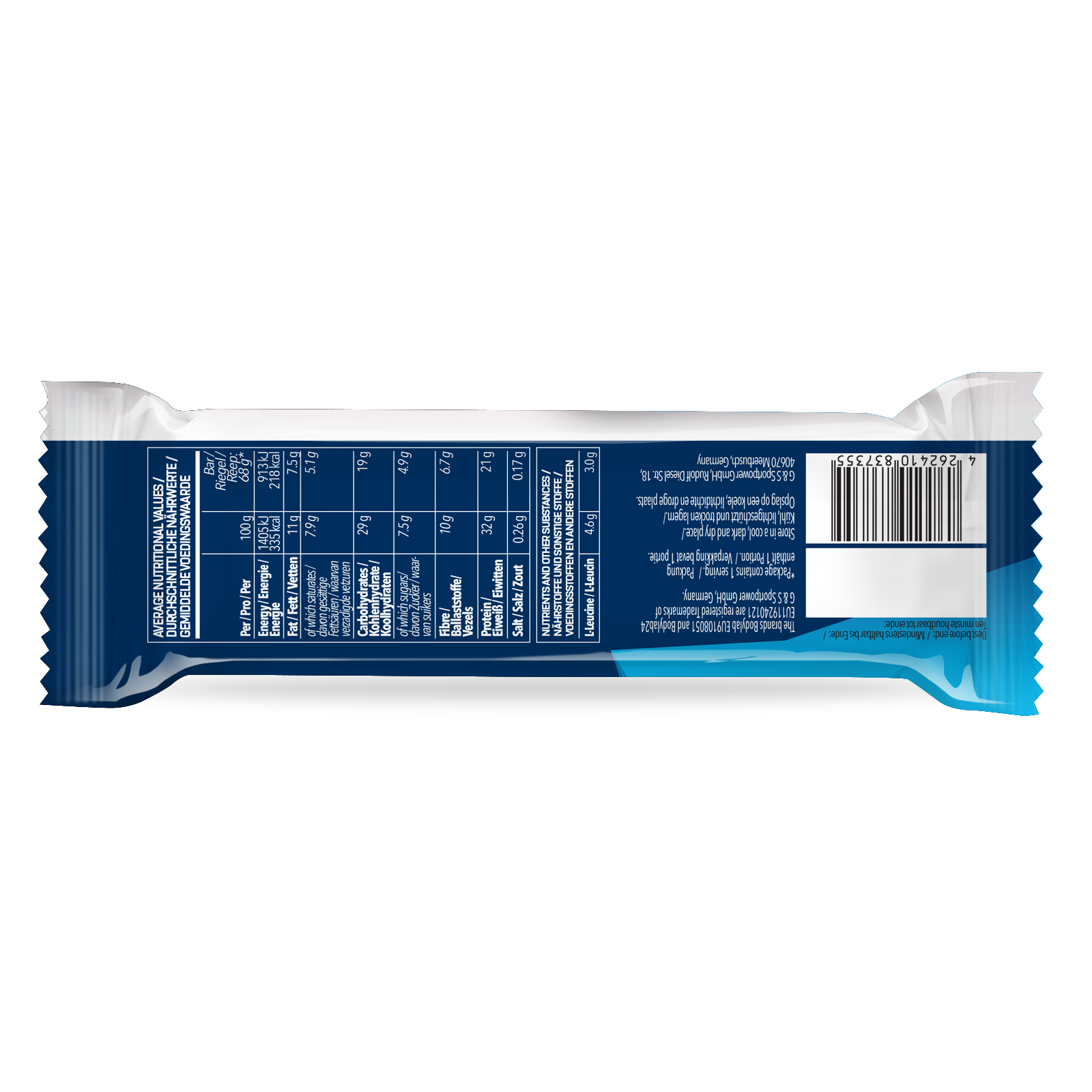 Prime Crunchy Protein Bar - 3 g Leucin (12x65g) Strawberry Yoghurt