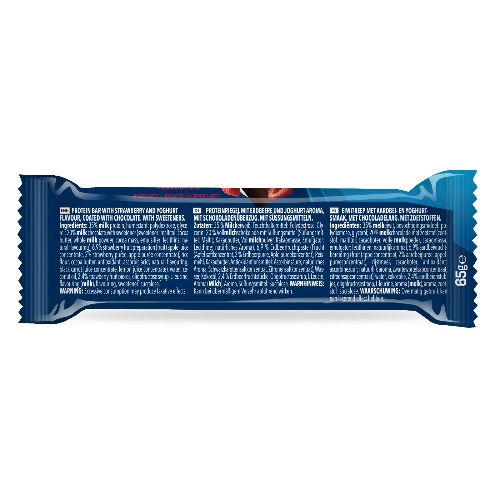 Prime Crunchy Protein Bar - 3 g Leucin (12x65g) Strawberry Yoghurt