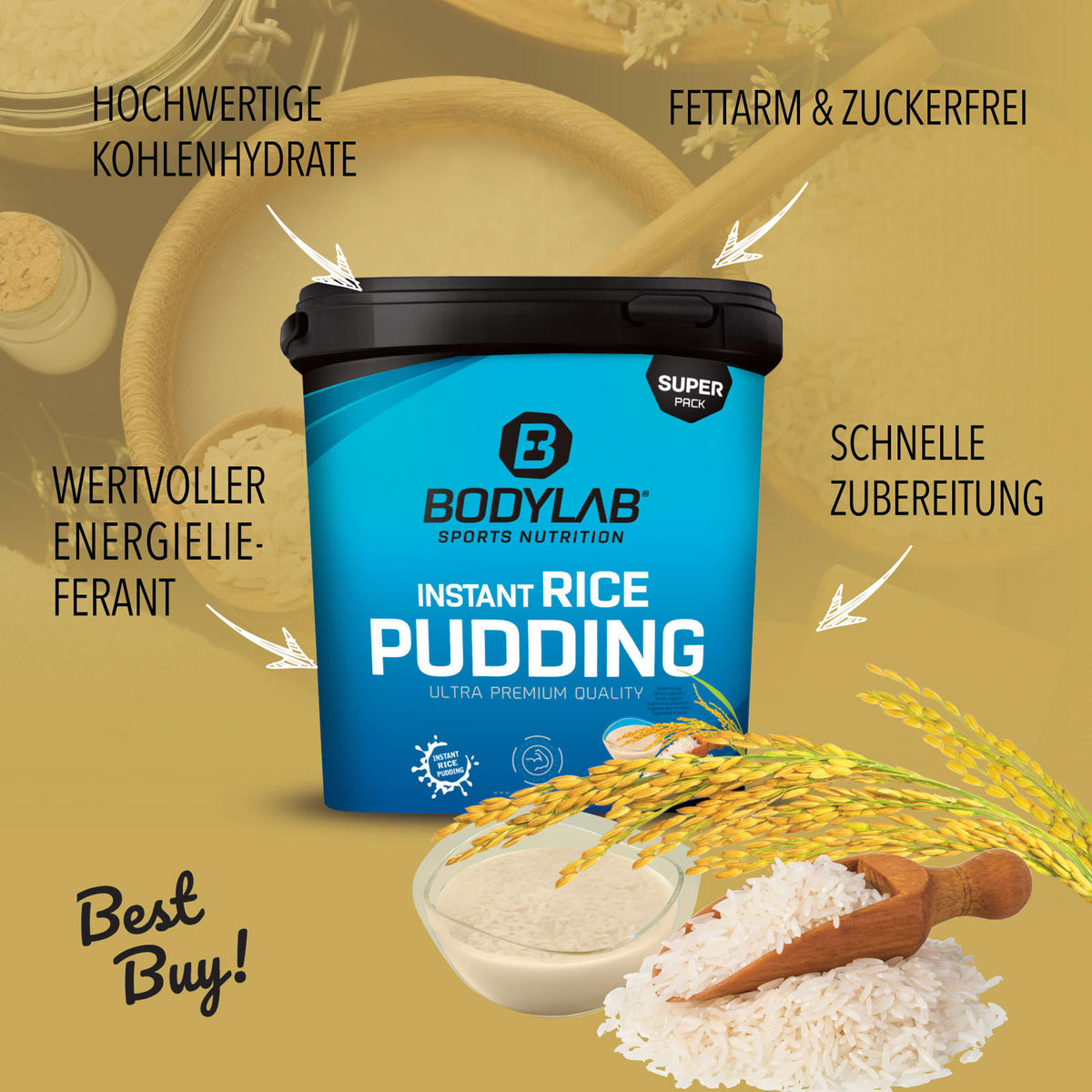 Pudding de riz instantané (2x3000g)