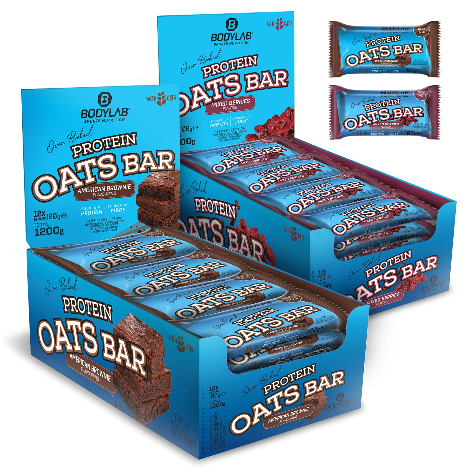 2 x Protein Oats Bar (12x100g)