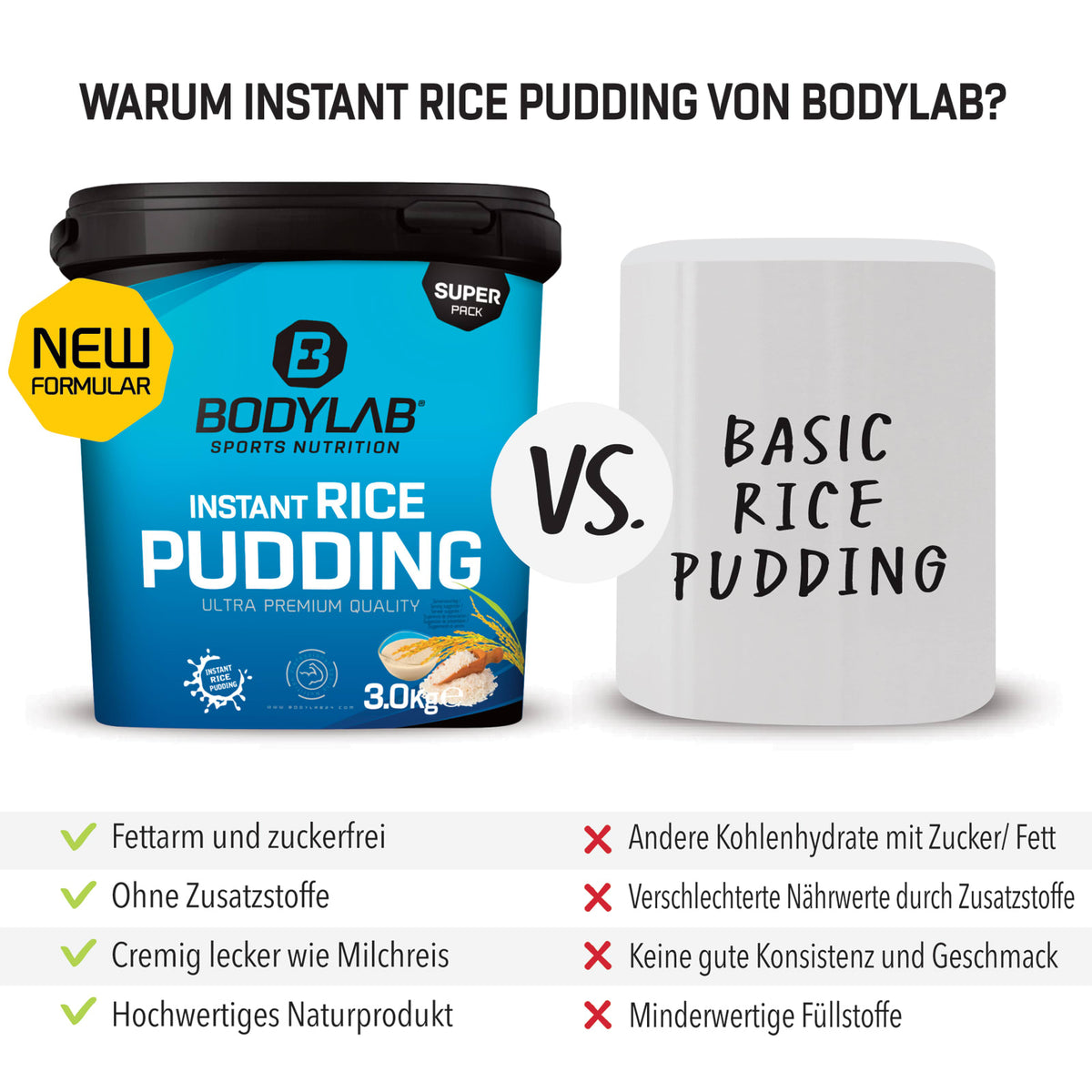 Pudding de riz instantané (2x3000g)
