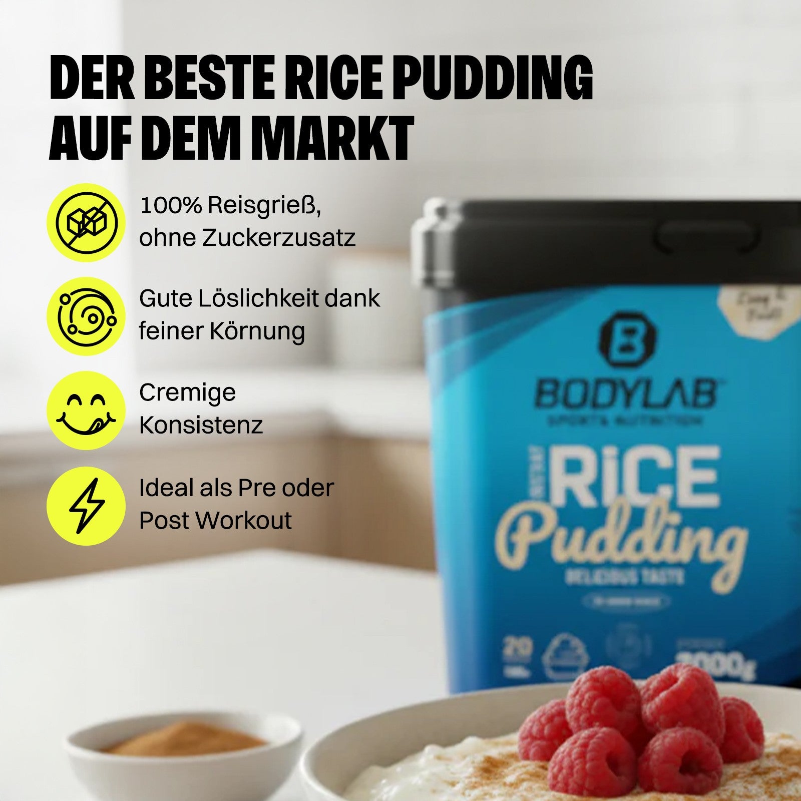 3 x Riz au lait instantané (2000g chacun)