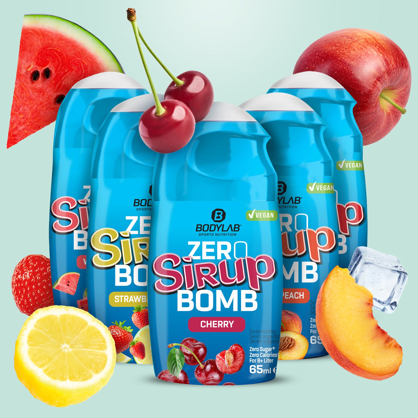 5Für2 Diet-Powerpack mit Gratis Creatine Powder + Zero Sirup Bomb Mix + Omega-3