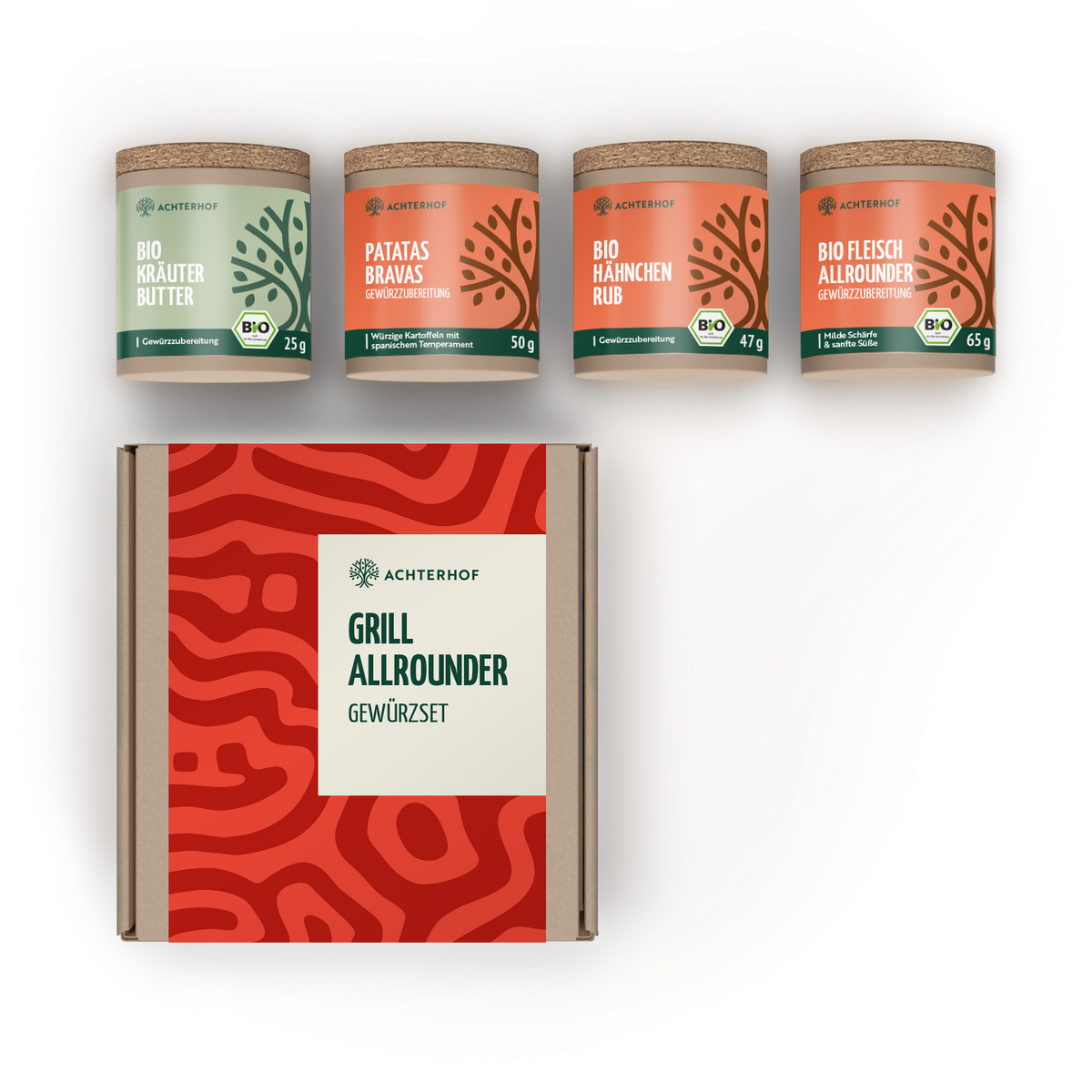 Coffret d'épices pour grillades polyvalentes