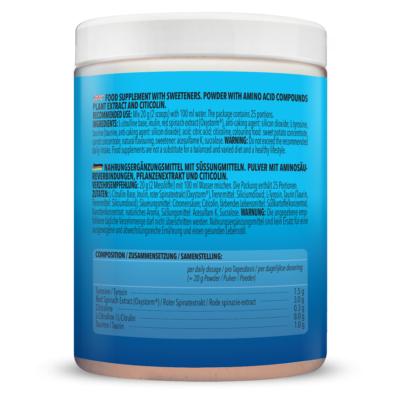 Alpha Storm - OXYSTORM® Pre Workout Orange Sanguine (500g)