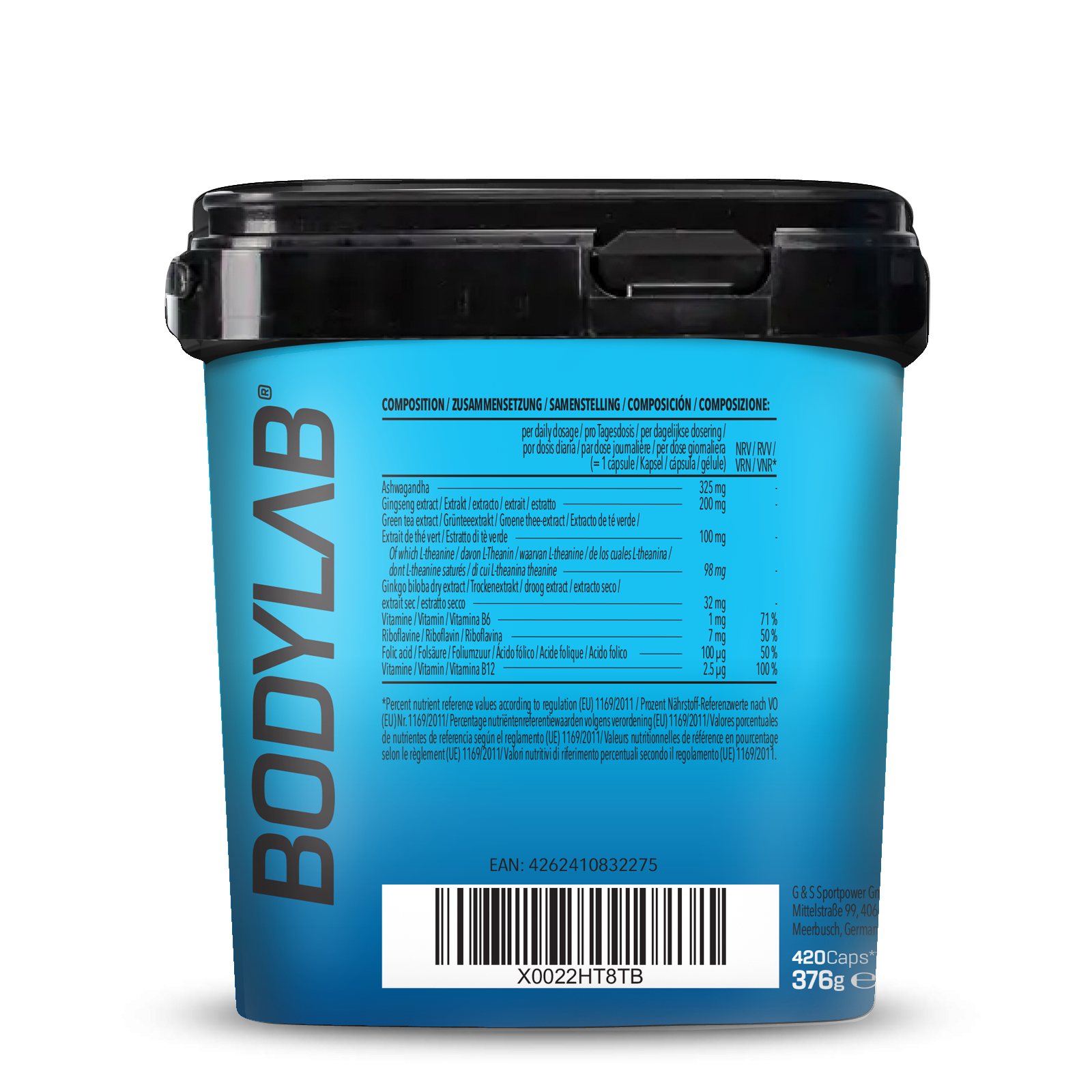 GRAND FORMAT Ashwagandha Ginseng Vitamines B (420 gélules)