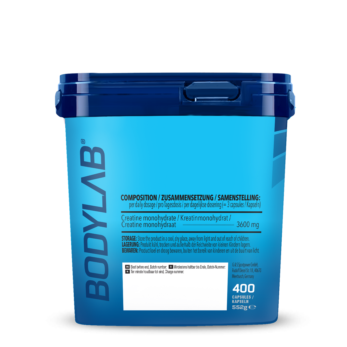 Créatine Monohydrate Mega Caps (400 gélules)