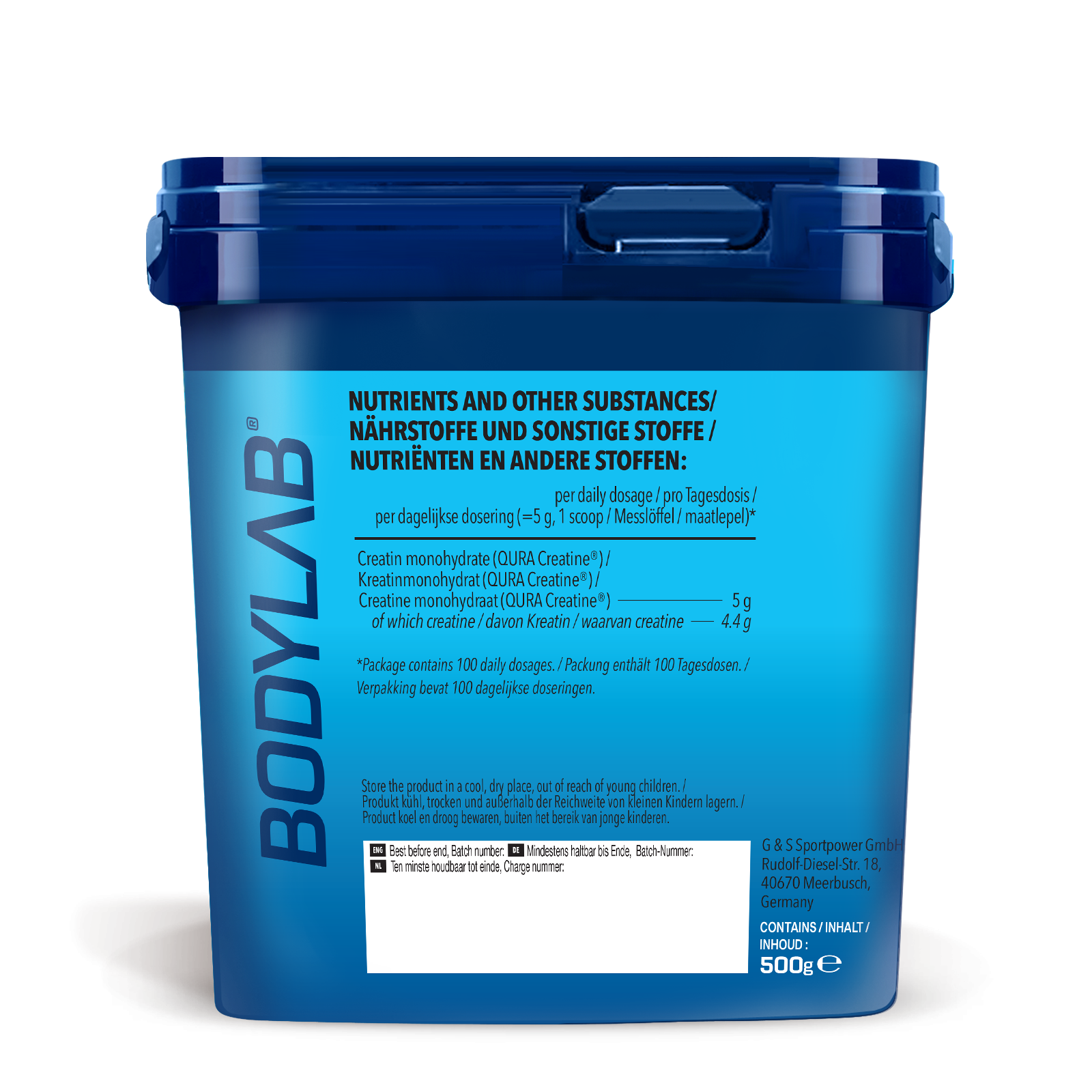 Créatine QURA™ Monohydrate (500g)