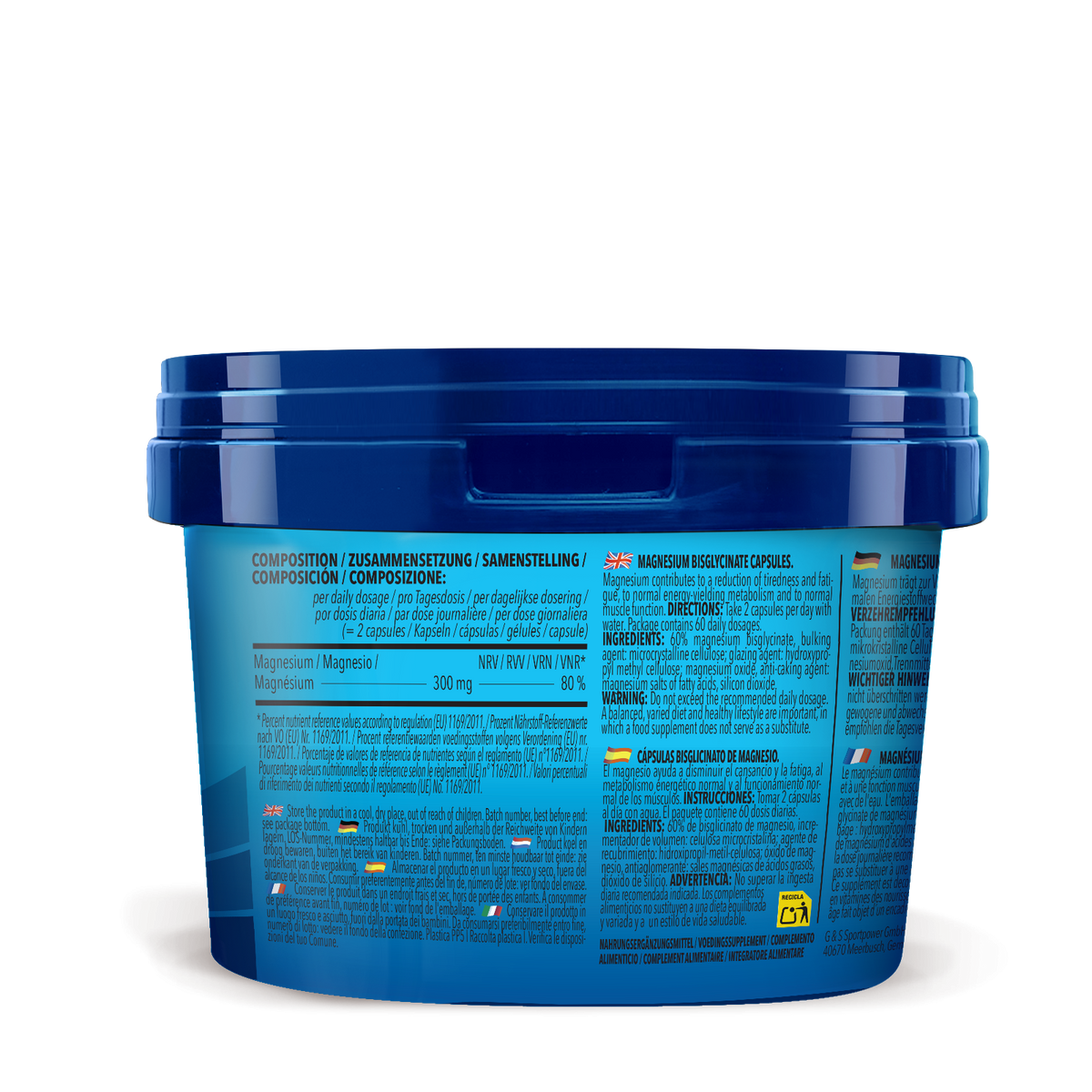 3 x Bisglycinate de magnésium (120 gélules)