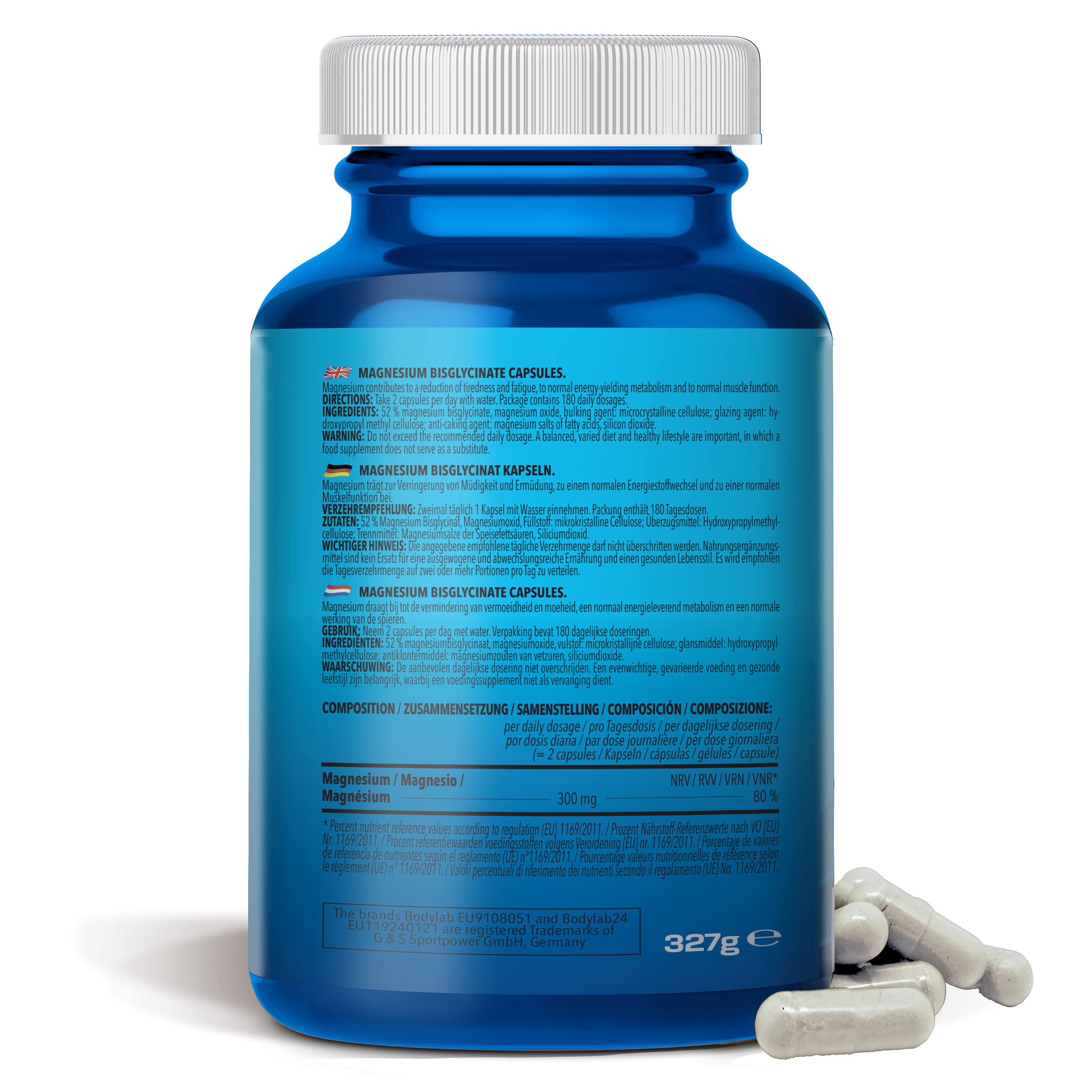 Bisglycinate de magnésium (360 gélules)