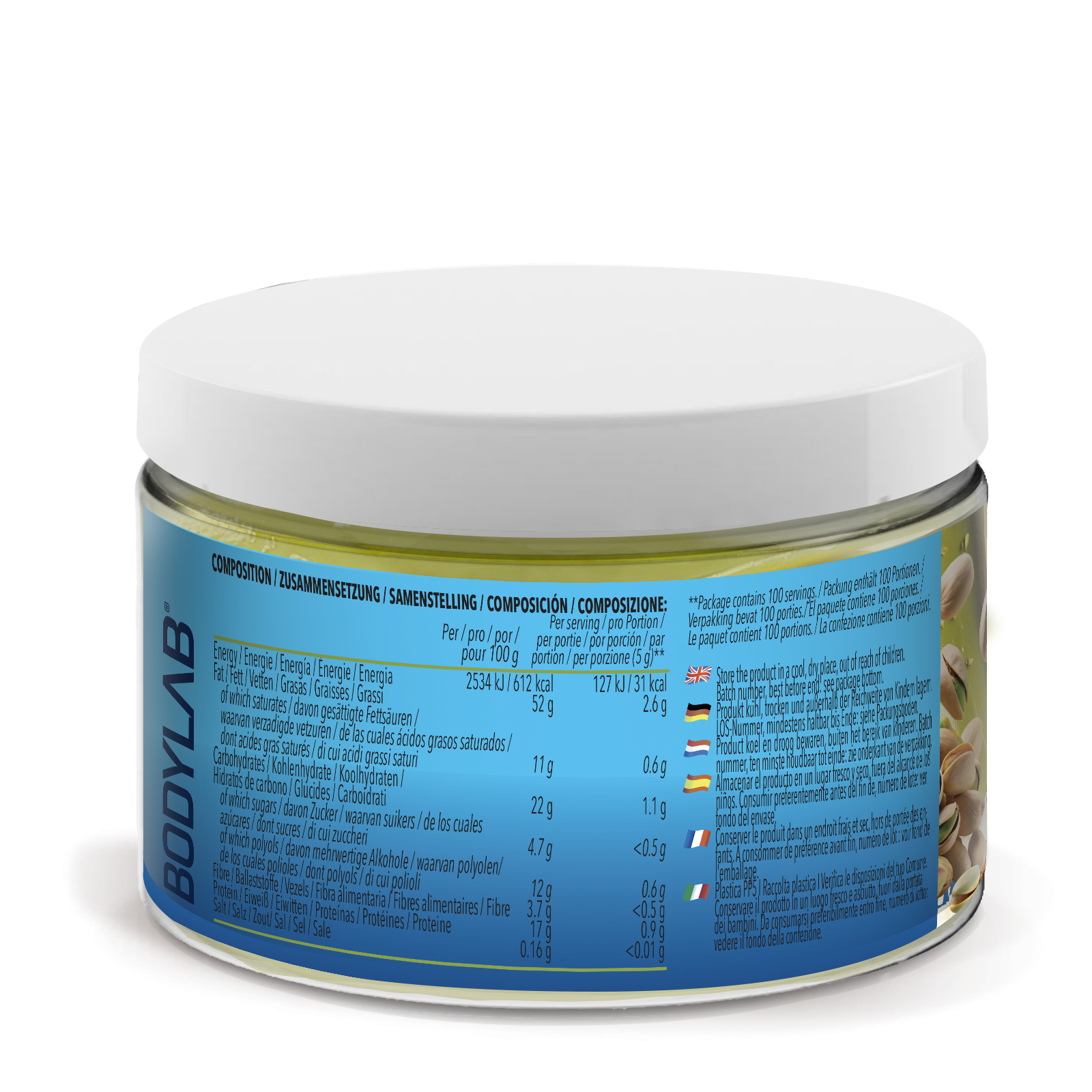 Pistachio White Chocolate Spread (500g)