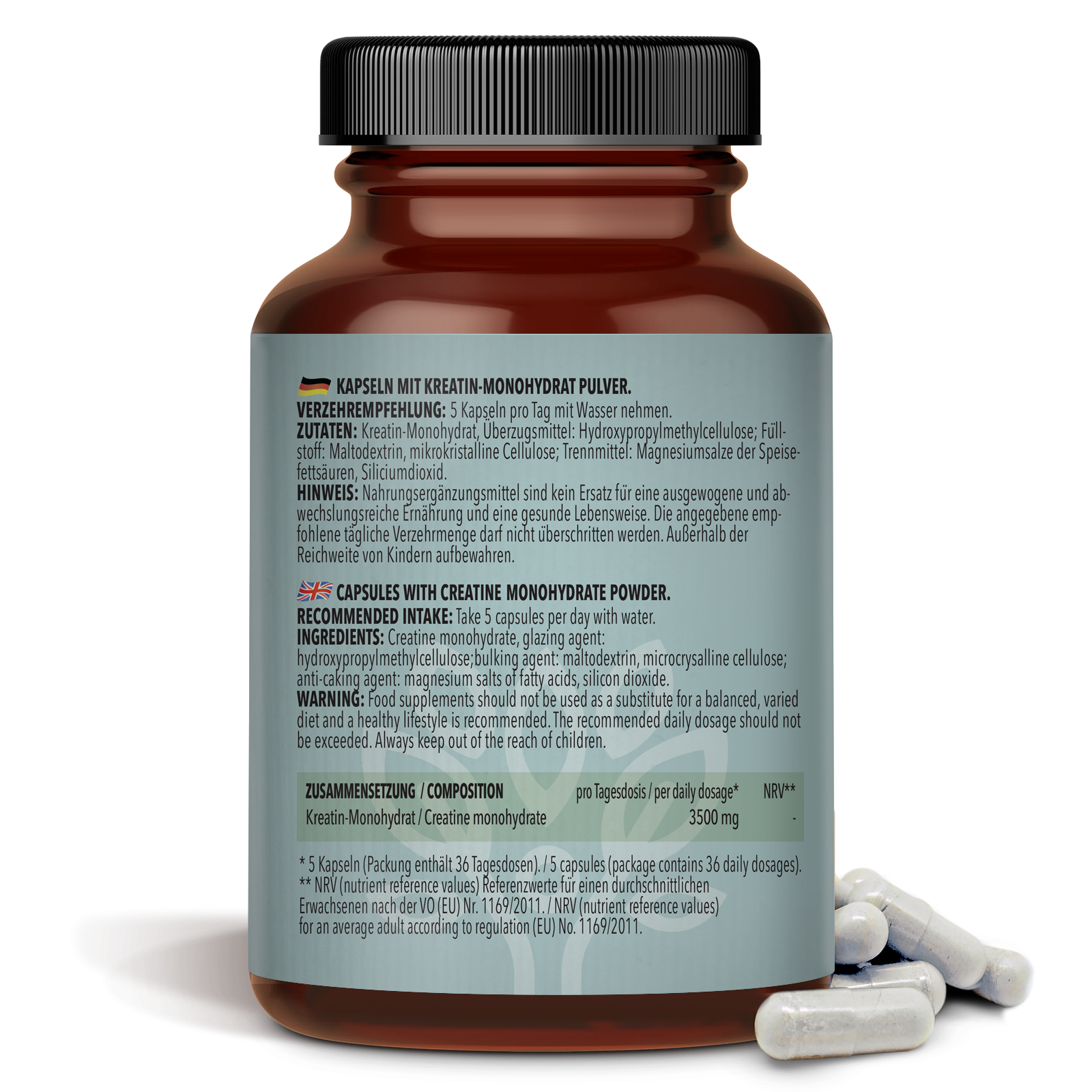 3 x Kreatin Monohydrat (3 x 180 Kapseln)