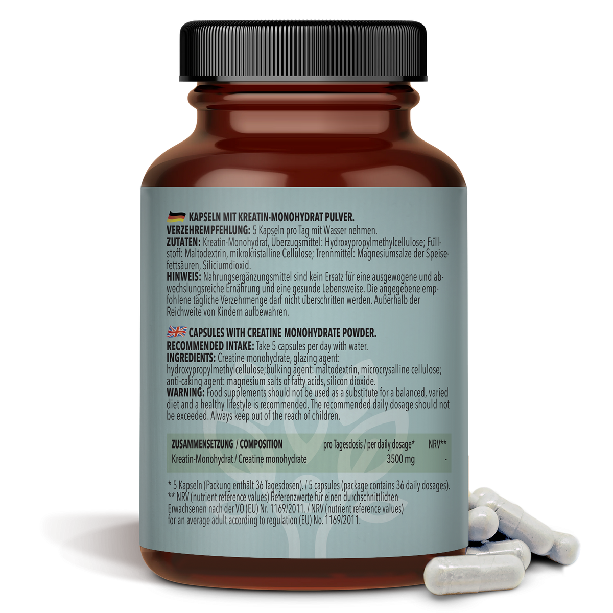 Créatine Monohydrate (180 capsules)