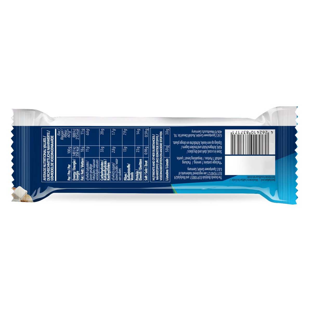 Prime Crunchy Vegan Bar (12x60g) White Peanut Crunch