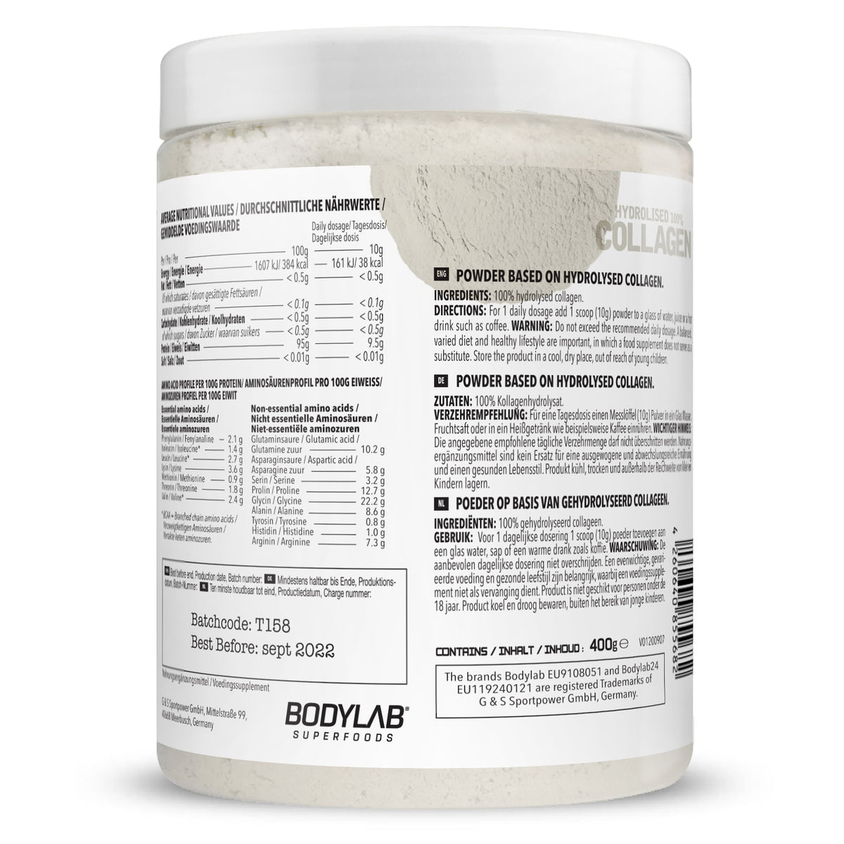 Collagène hydrolysé (400g)
