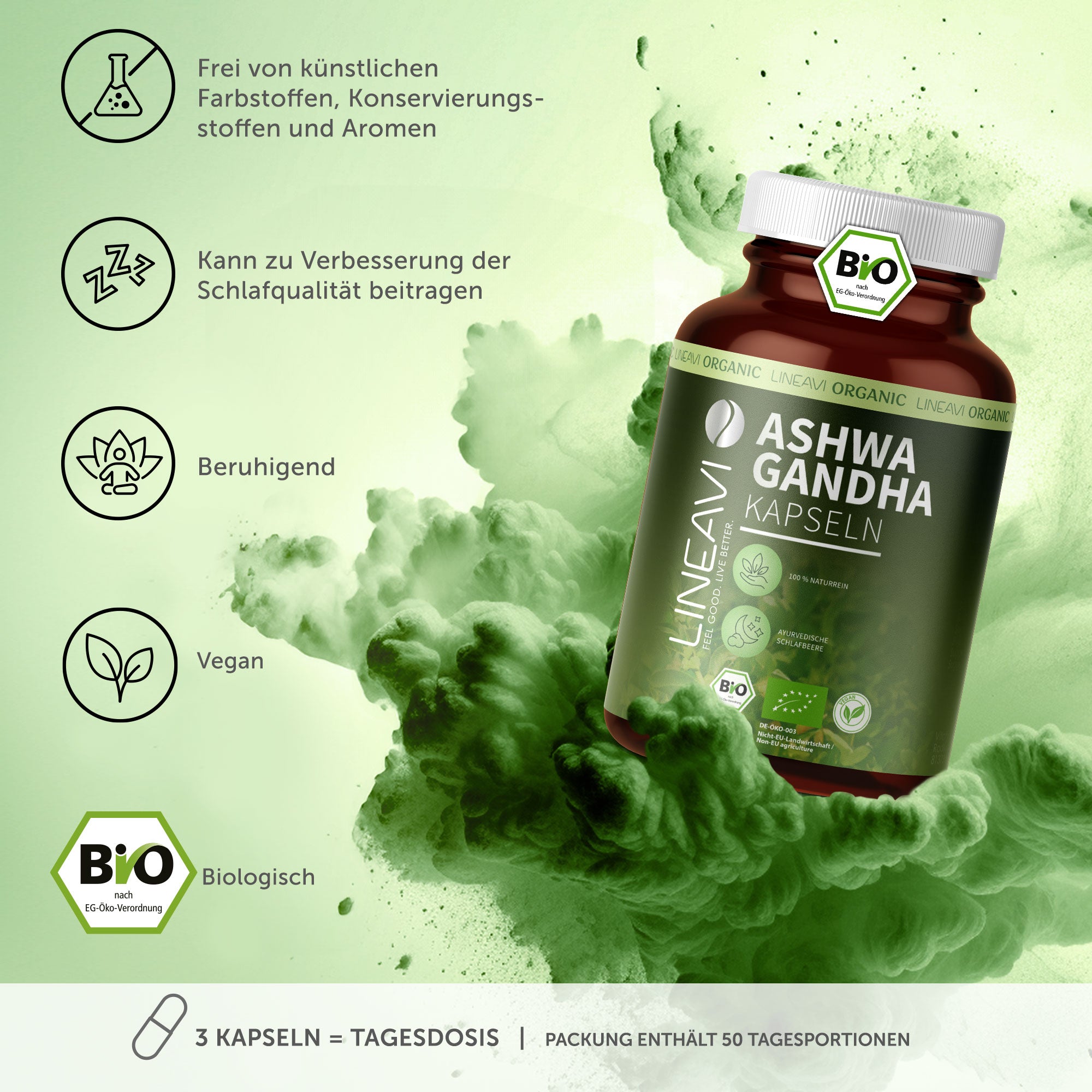Ashwagandha Kapseln bio (150 Kapseln)