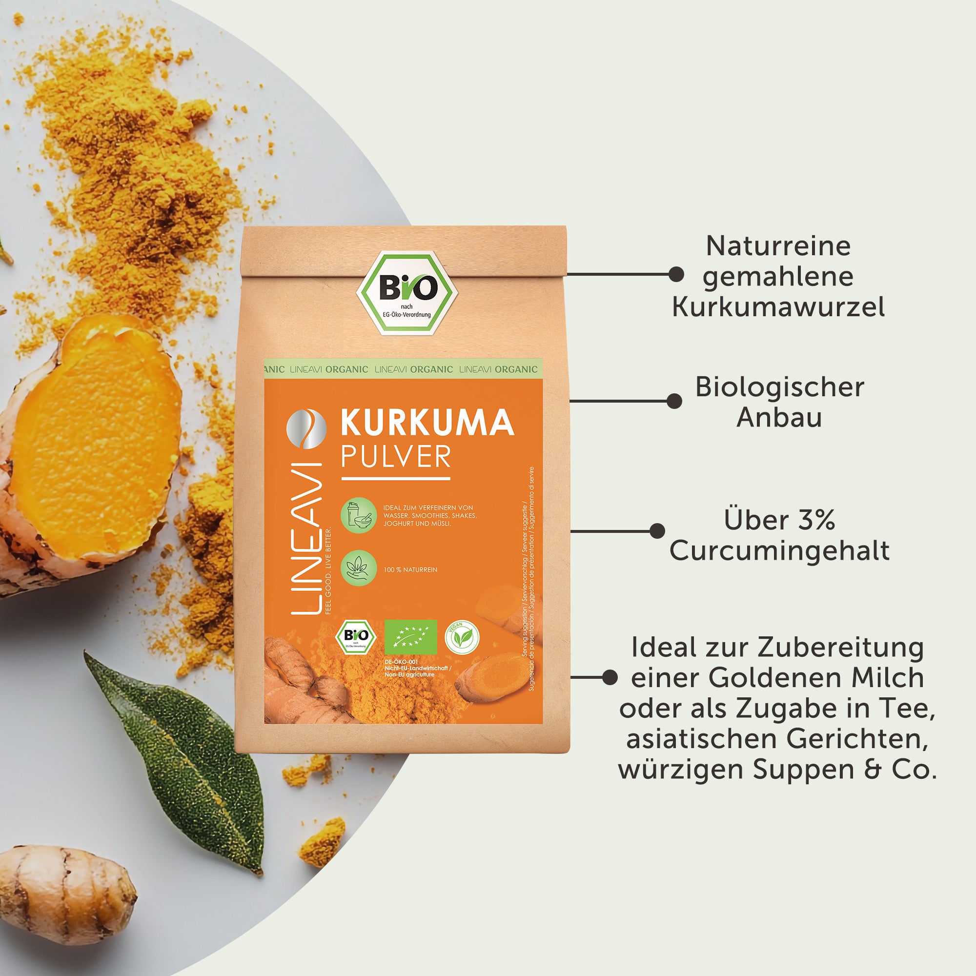 Kurkumapulver bio (1000g)