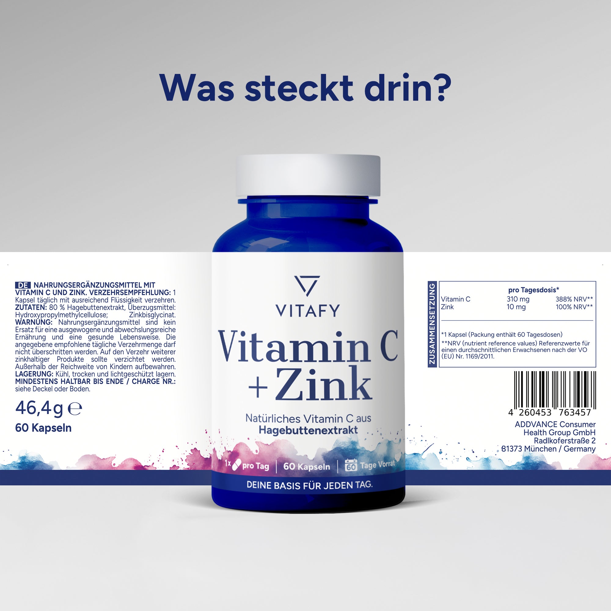Vitamine C + Zinc (60 gélules)