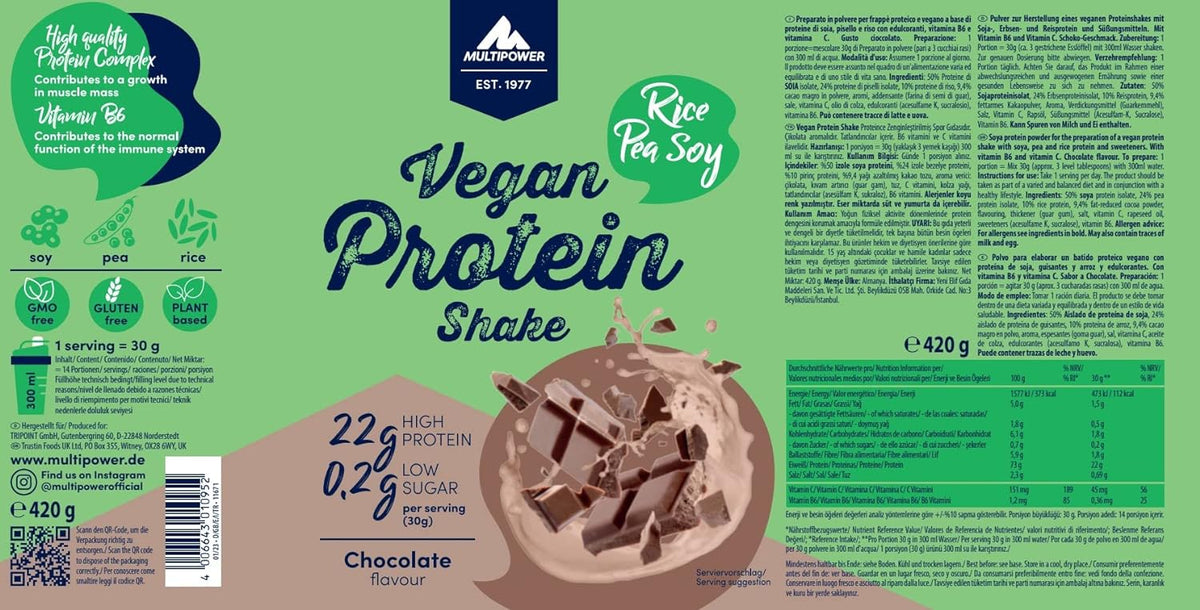 Shake Protéiné Vegan (420g)