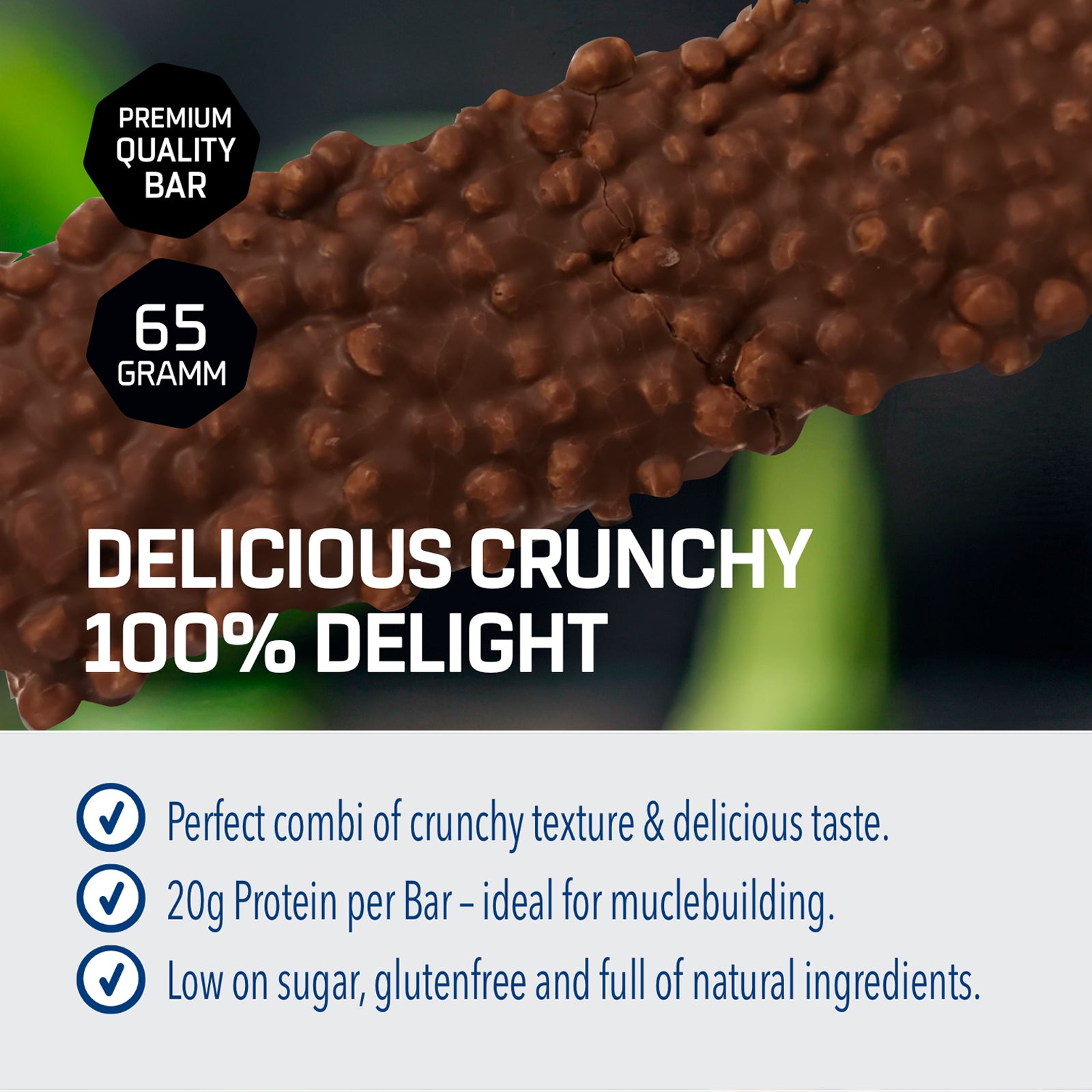 3 x Crunchy Protein Bar Deluxe (je 12x65g)