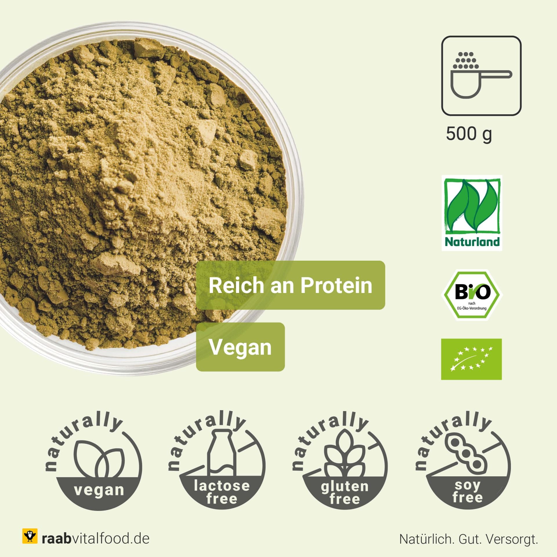 Bio Hanfprotein Pulver (500g)