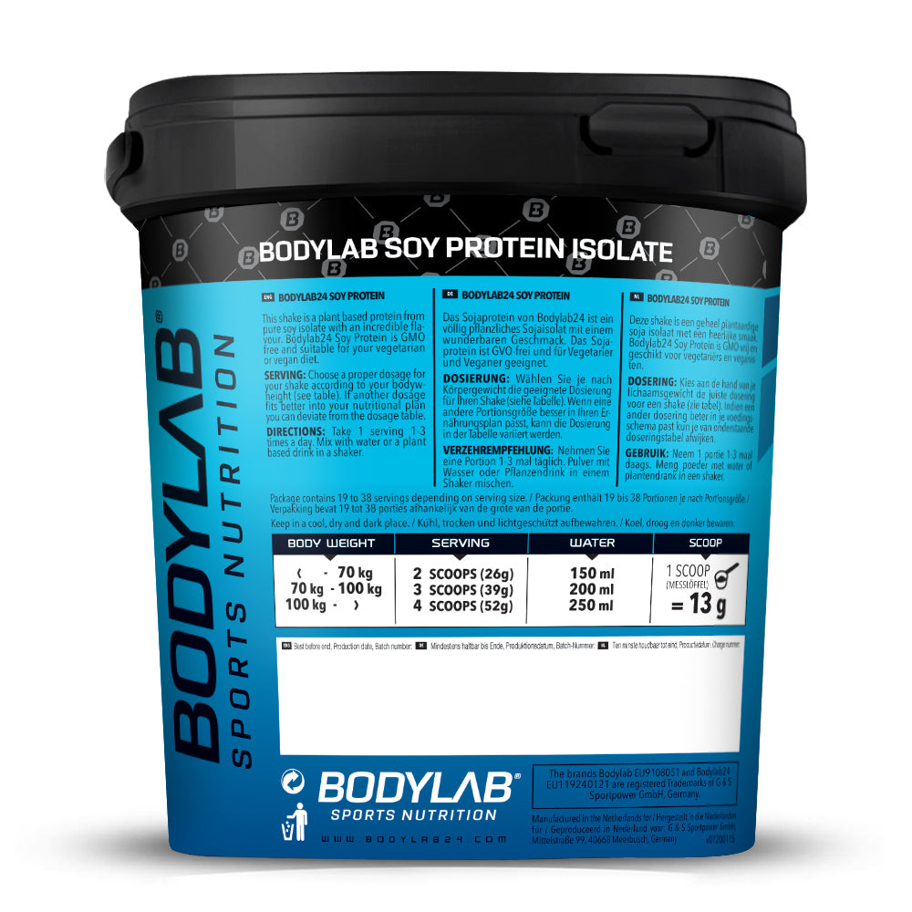 Isolat de protéines de soja (1000g)