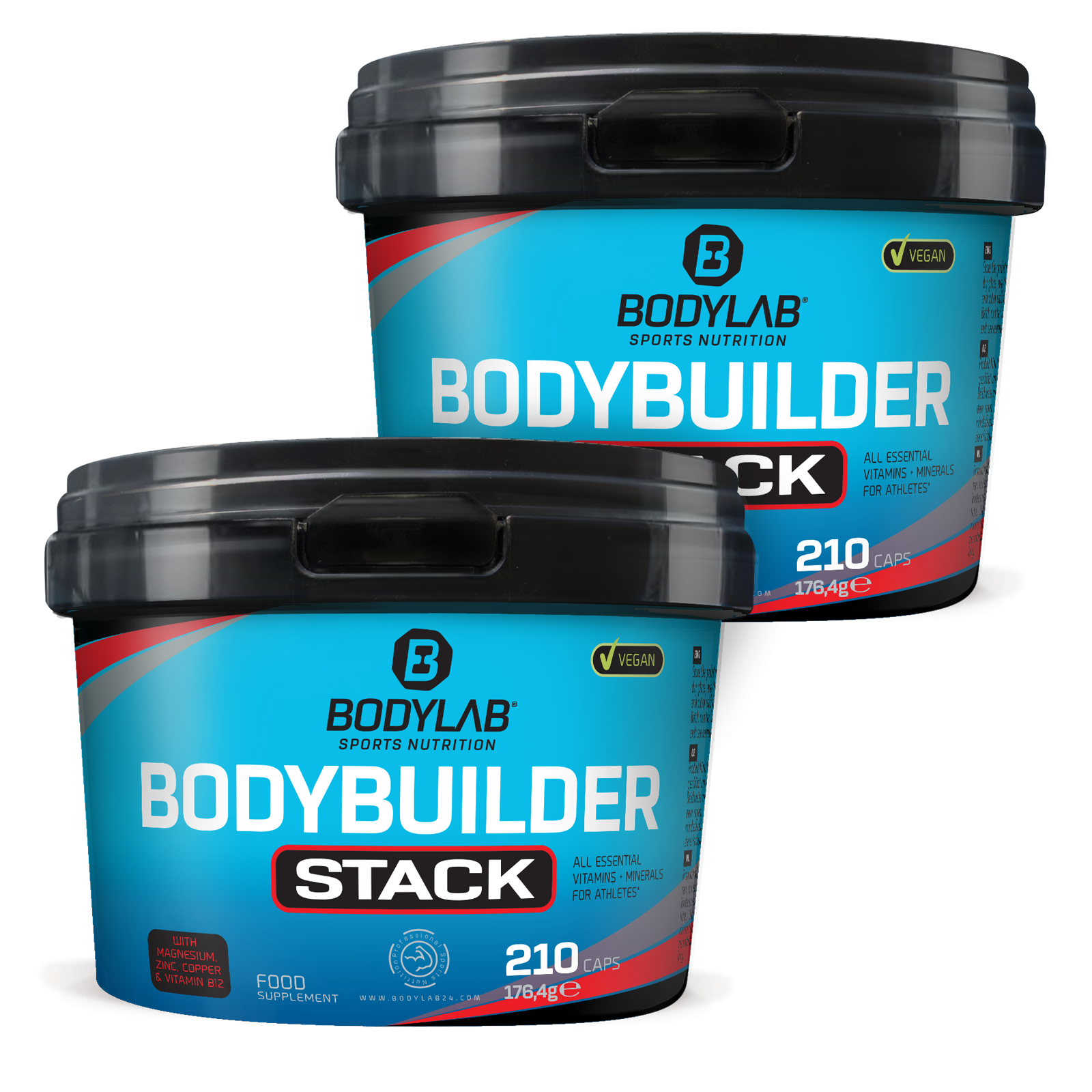 2 x Bodybuilder Stack (210 Kapseln)