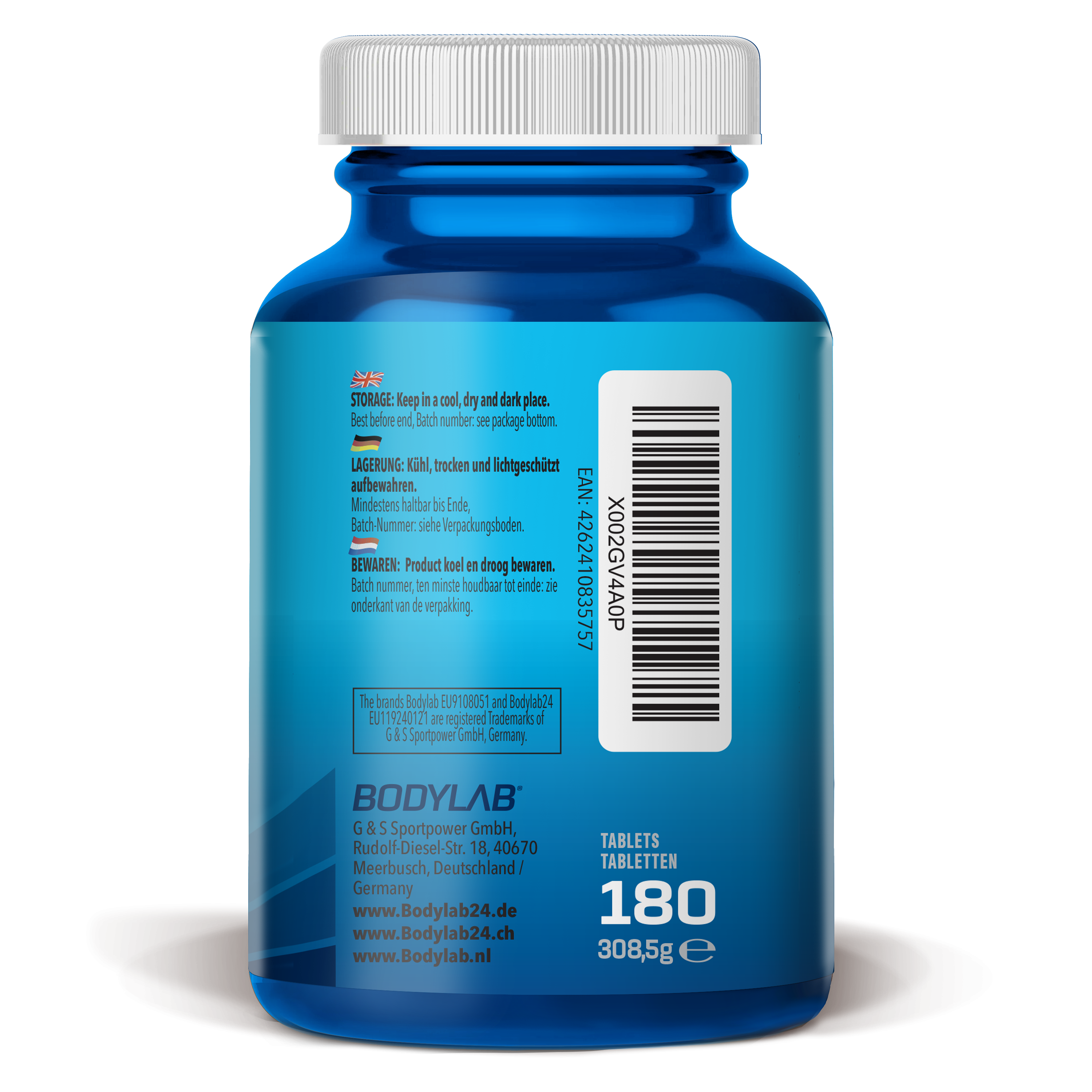 100% Magnesium Bisglyconat (180 Tabletten)