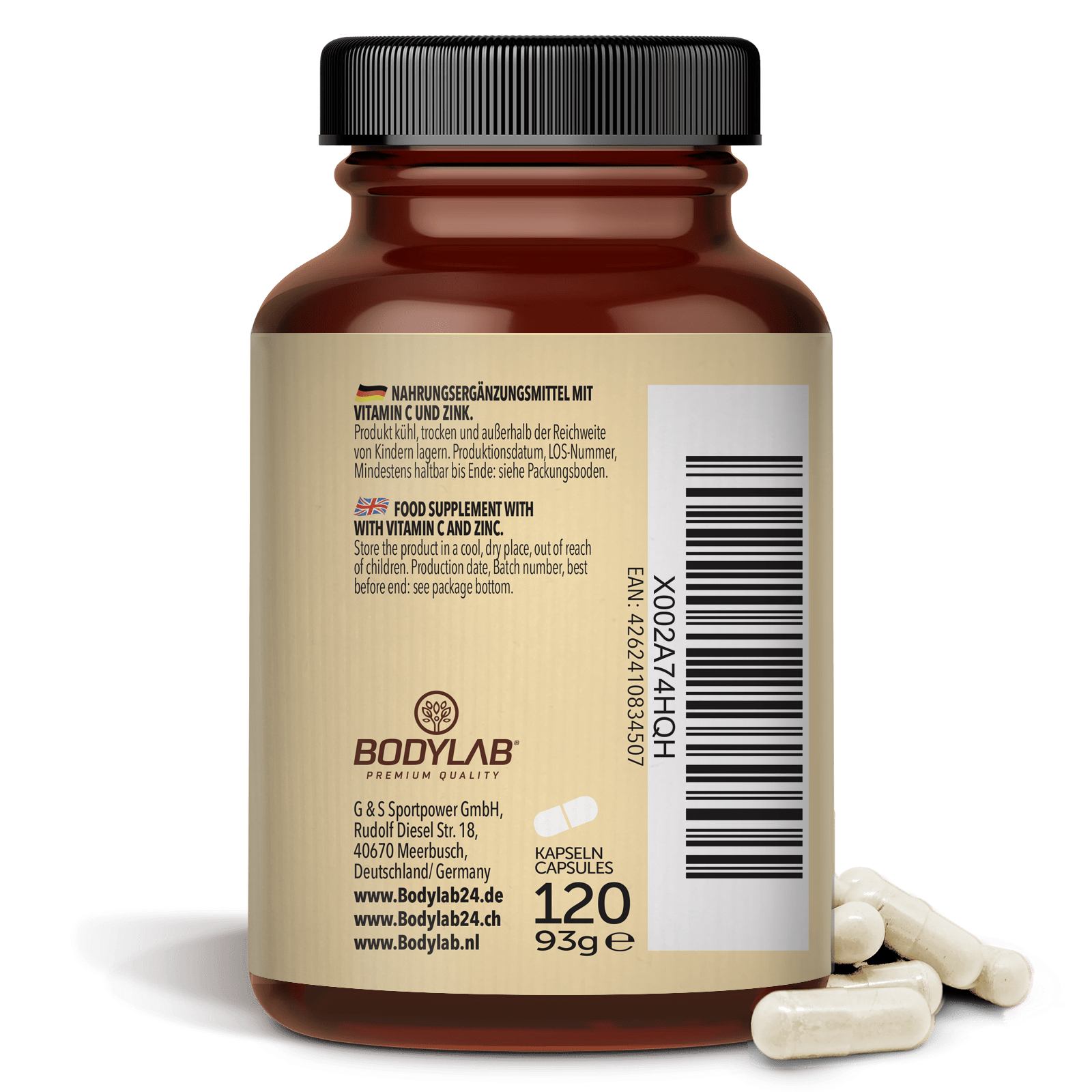 3 x Vitamin C + Zink (3 x 120 Kapseln)