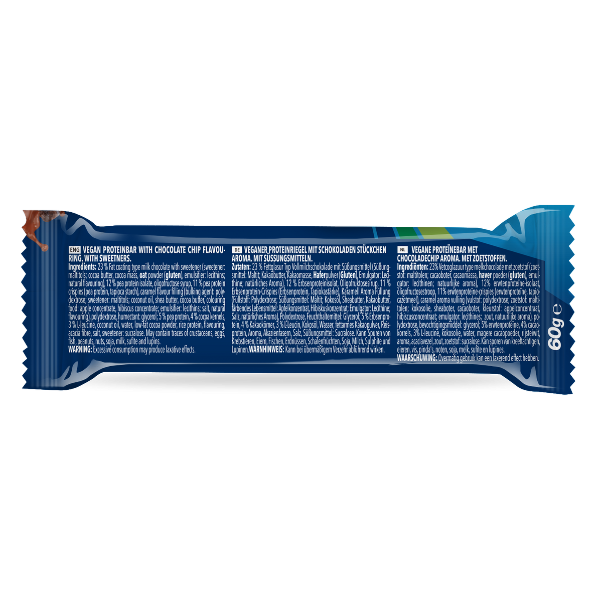 Prime Crunchy Vegan Bar (12x60g) Chocolate Chip