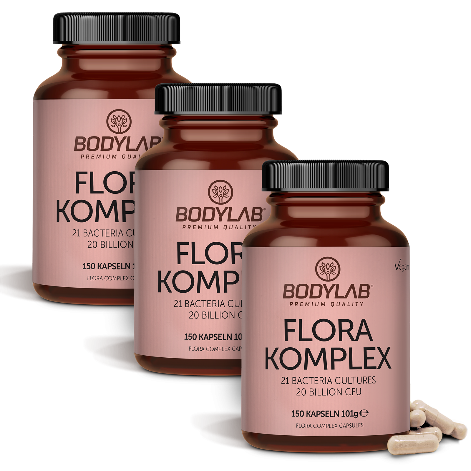 3 x Flora Complex / Komplex (3 x 150 Kapseln)