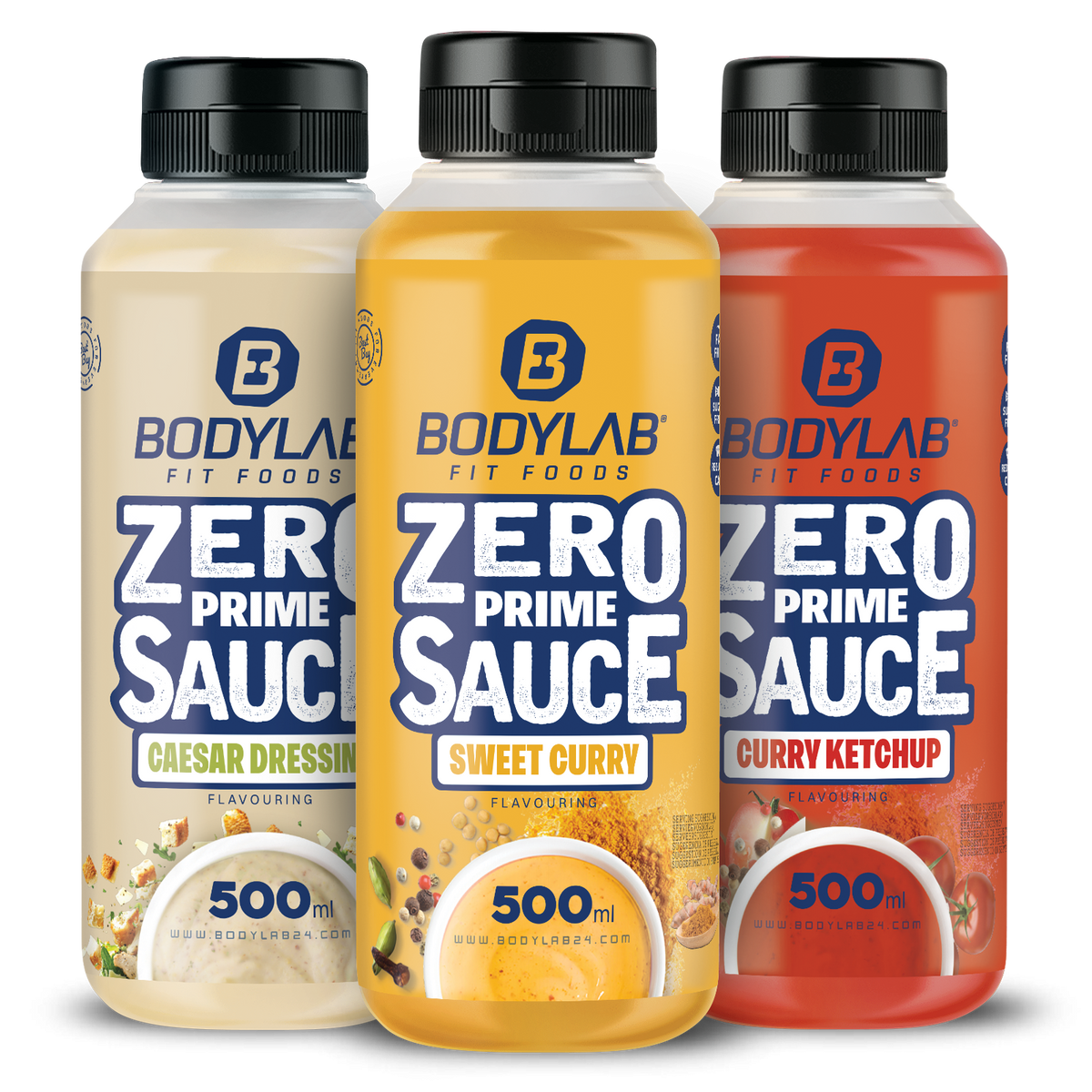3 x ZERO PRIME Saucen (je 500ml)