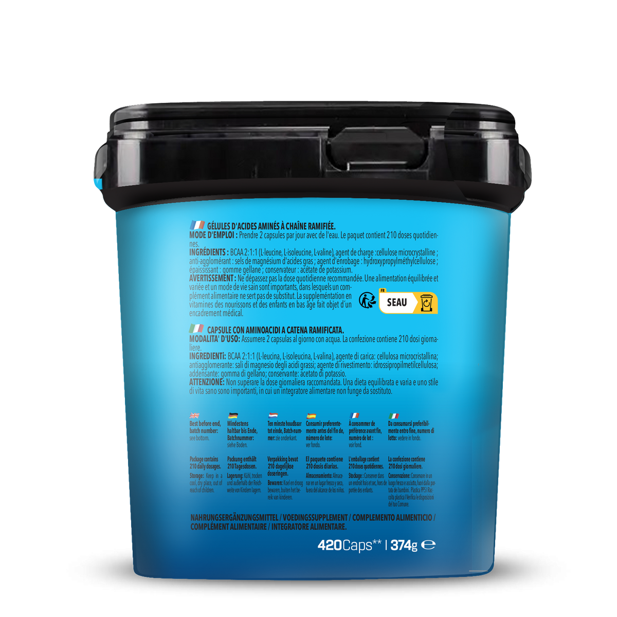 GRAND PACK BCAA (420 gélules)