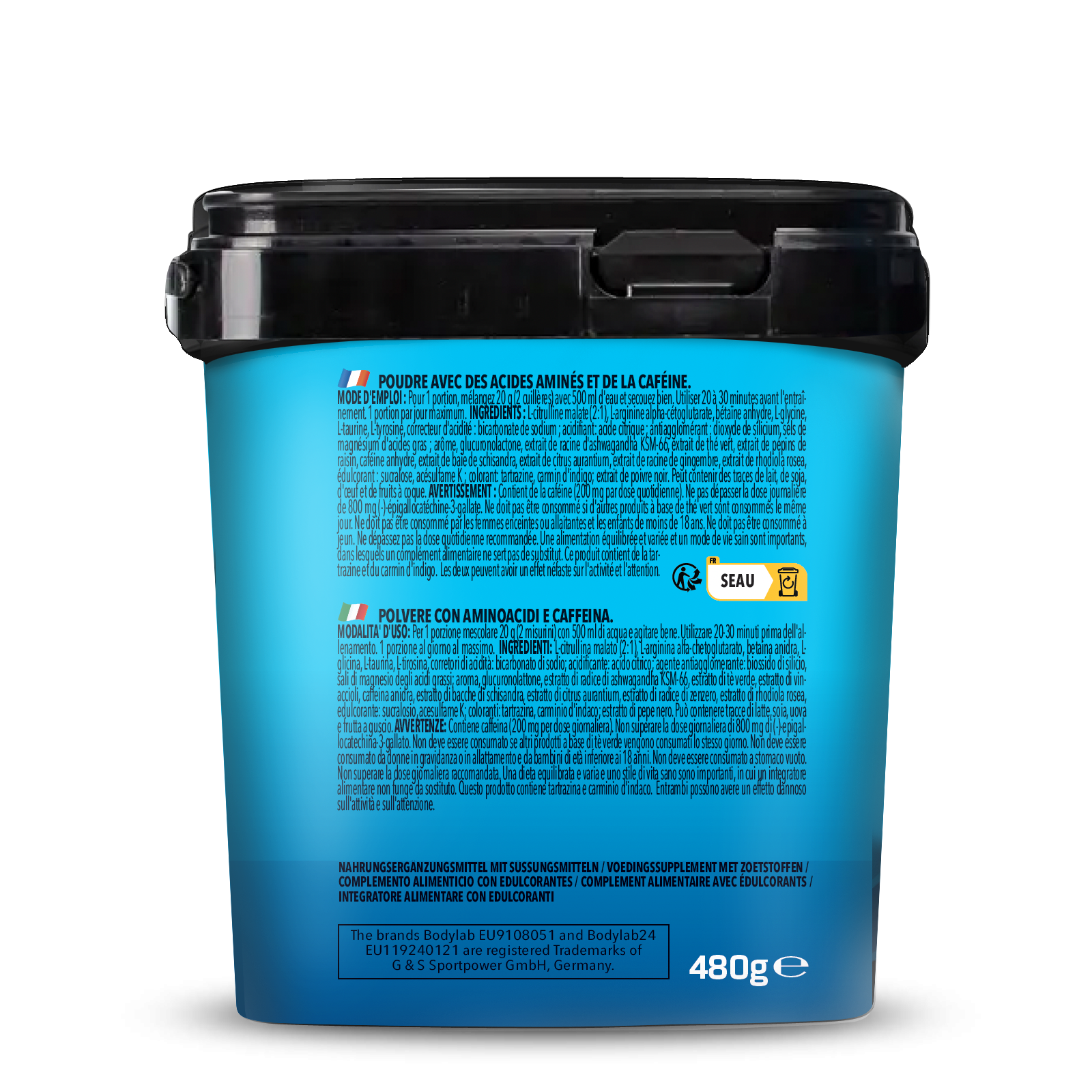 Pre-entraînement pour bodybuilders (480g)