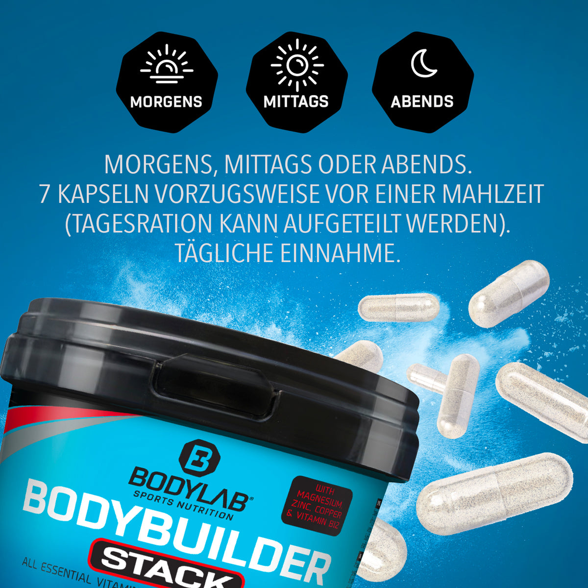 Stack pour bodybuilders (210 capsules)
