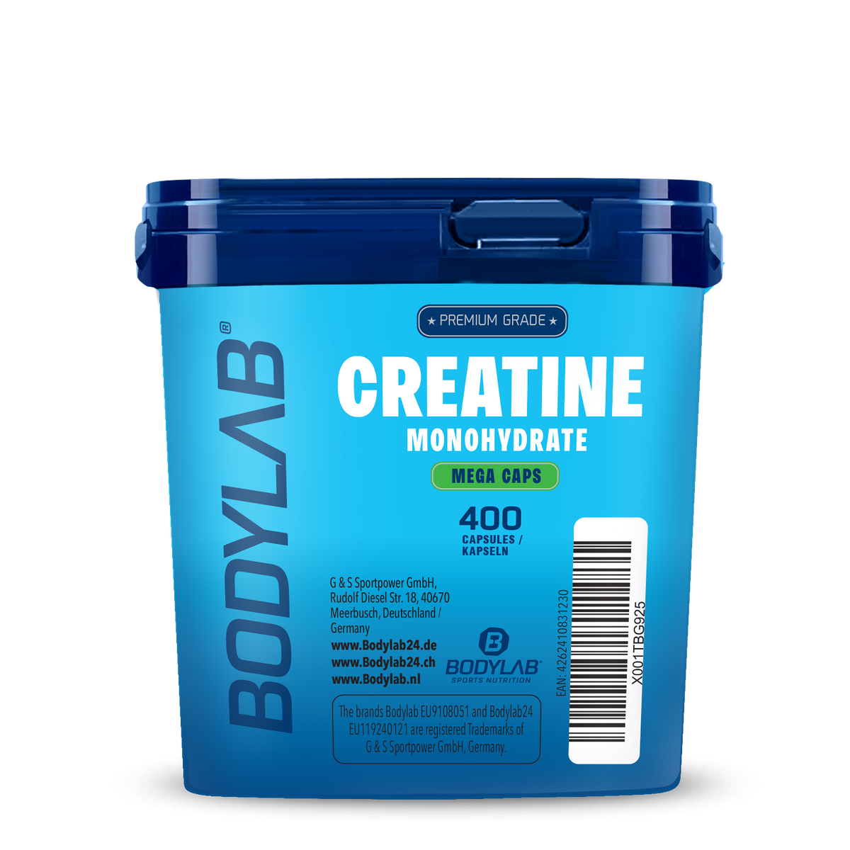 Créatine Monohydrate Mega Caps (400 gélules)