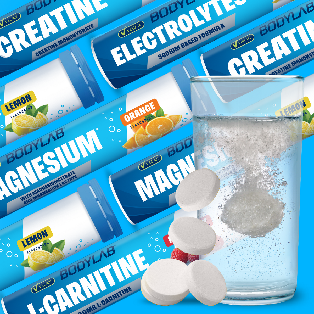 Vitamin C + Zinc - 6x 20 Brausetabletten - Lemon Flavouring