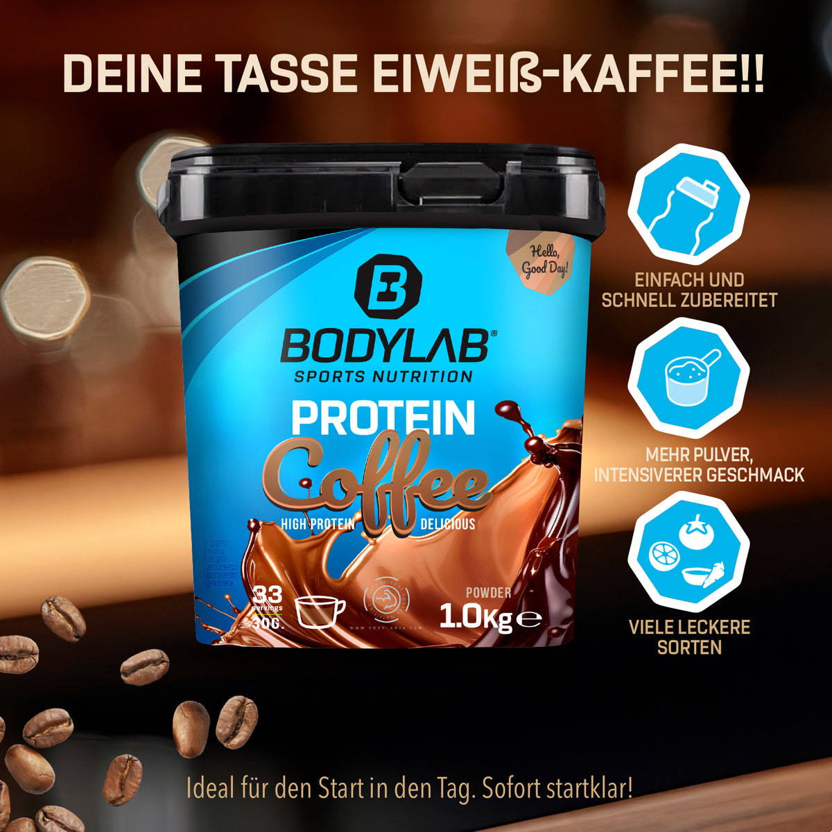 2 x Café protéiné (1000g)