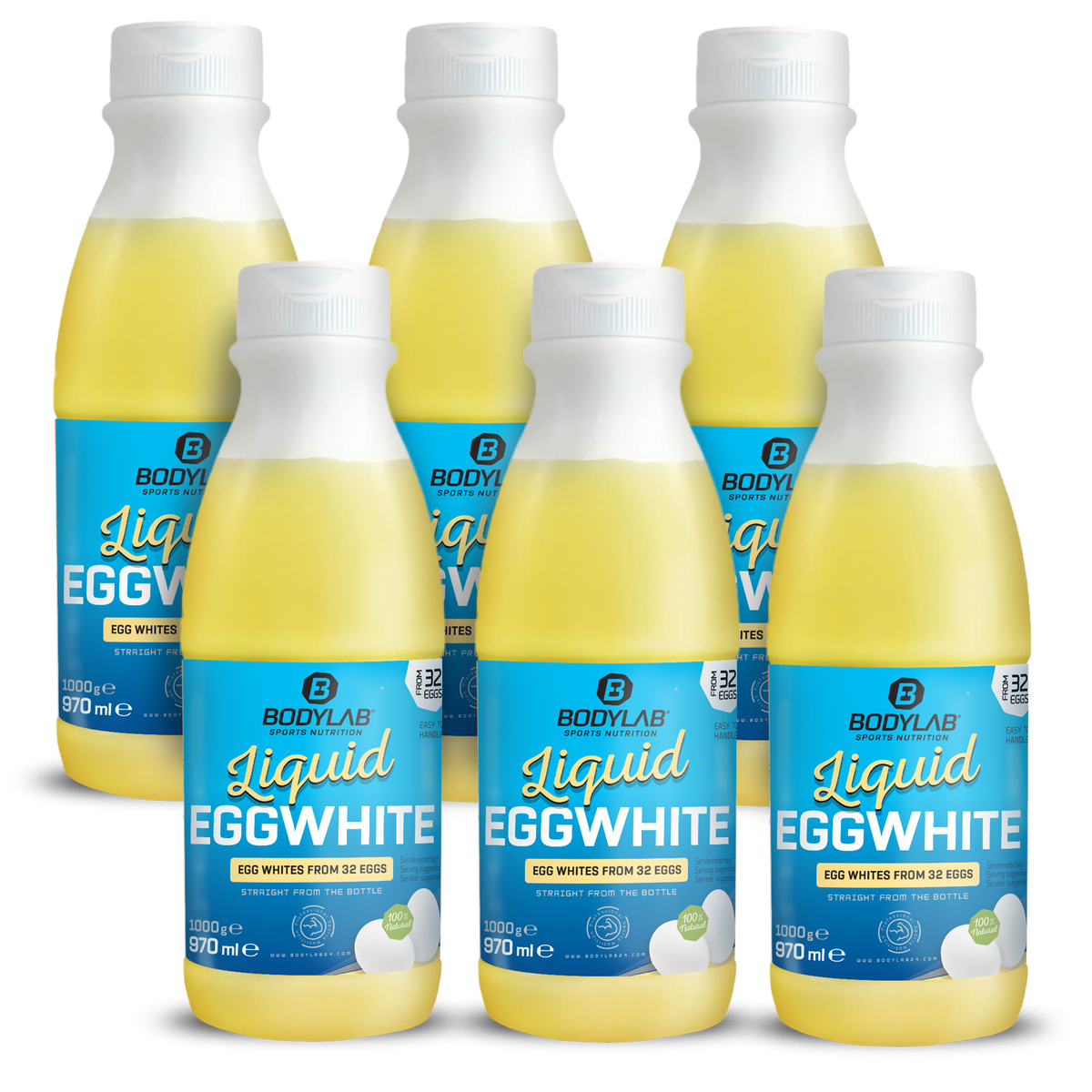 6 x Liquid EGGWHITE - 100% natural (je 970ml)