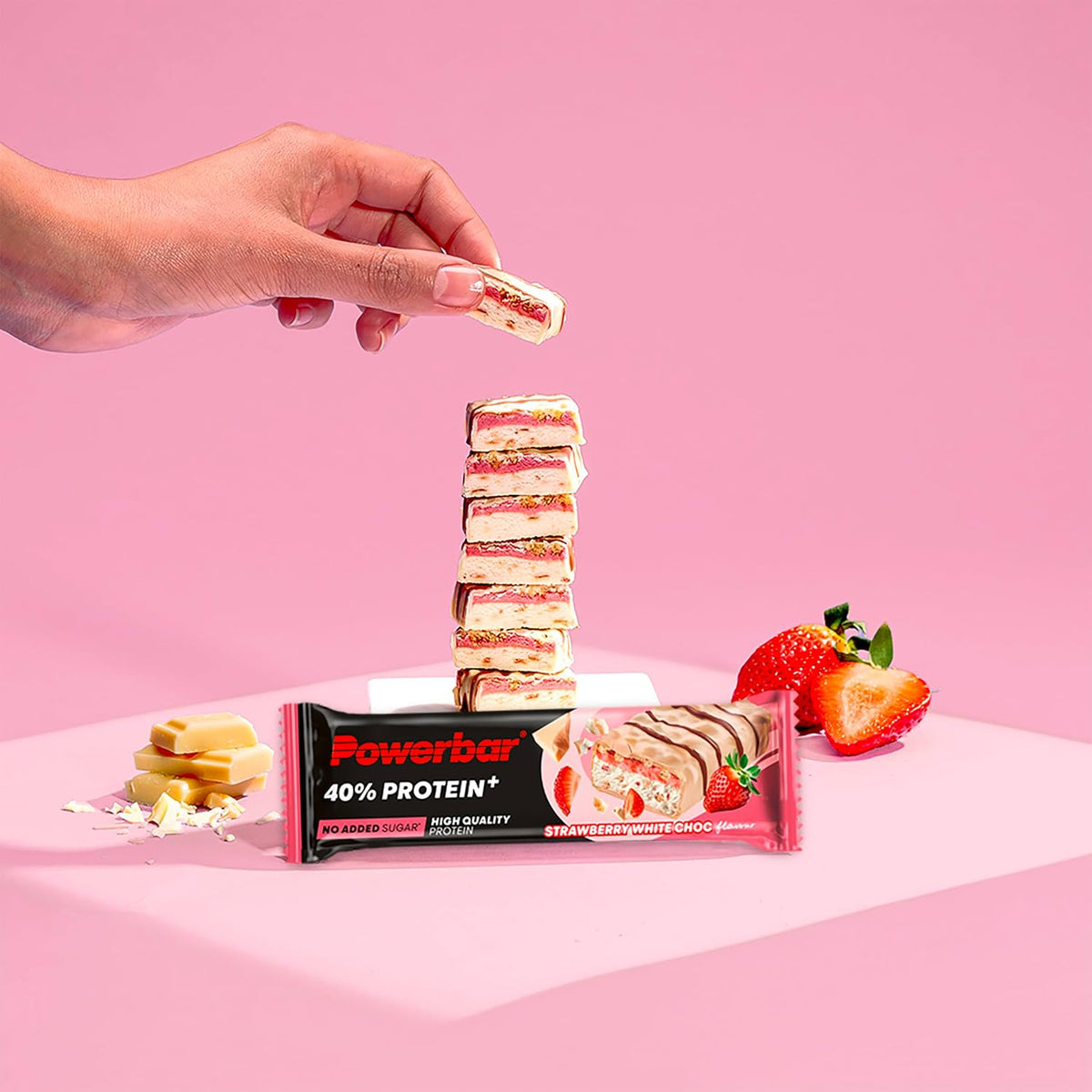 40% Protein+ Crisp (12x40g) Strawberry White Chocolate