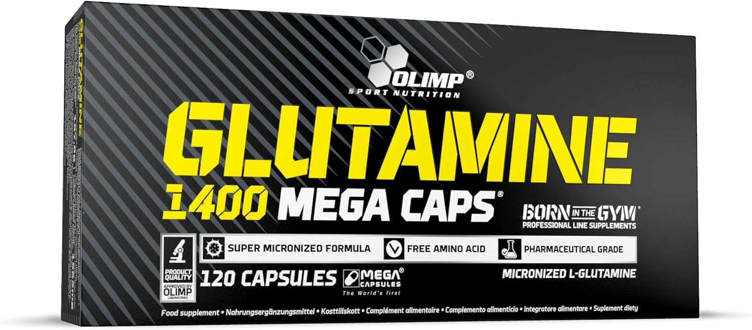 Glutamine Mega Caps 1400 (120 gélules)