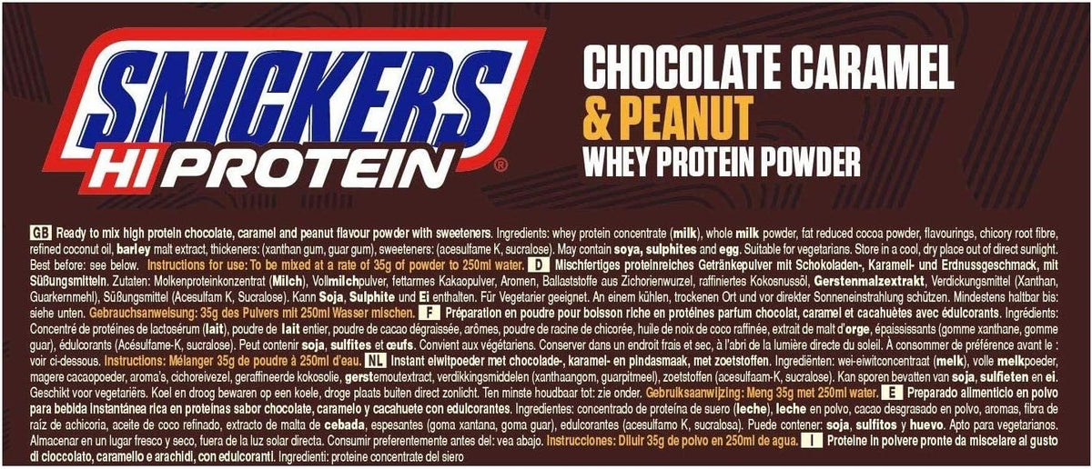 Poudre de protéines Snickers (875g)