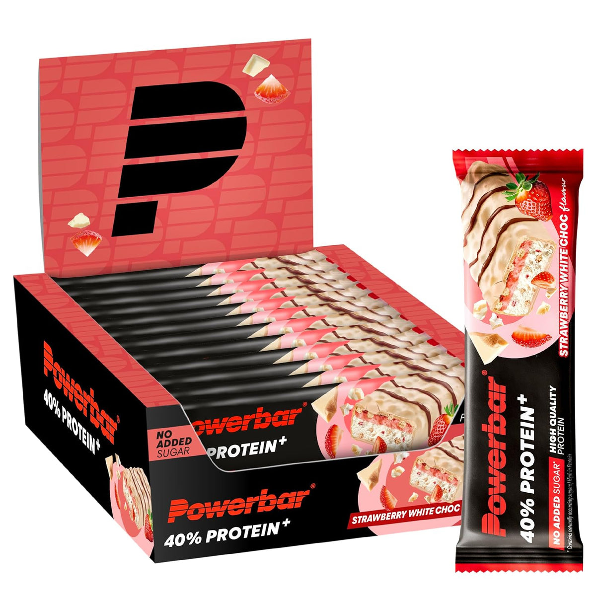 40% Protein+ Crisp (12x40g) Strawberry White Chocolate