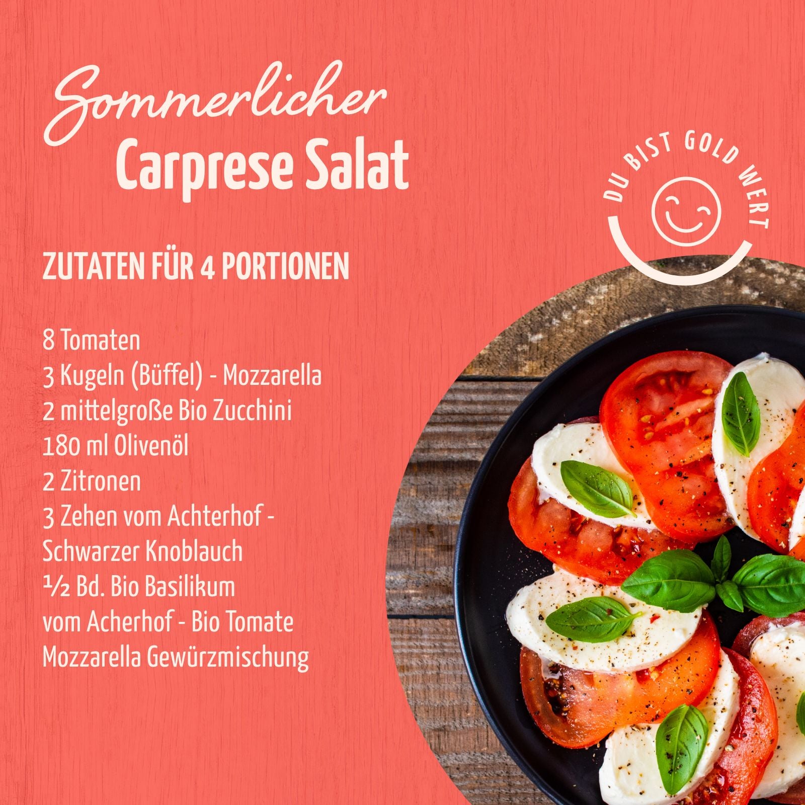 Préparation d'épices Tomate Mozzarella Bio (100g)