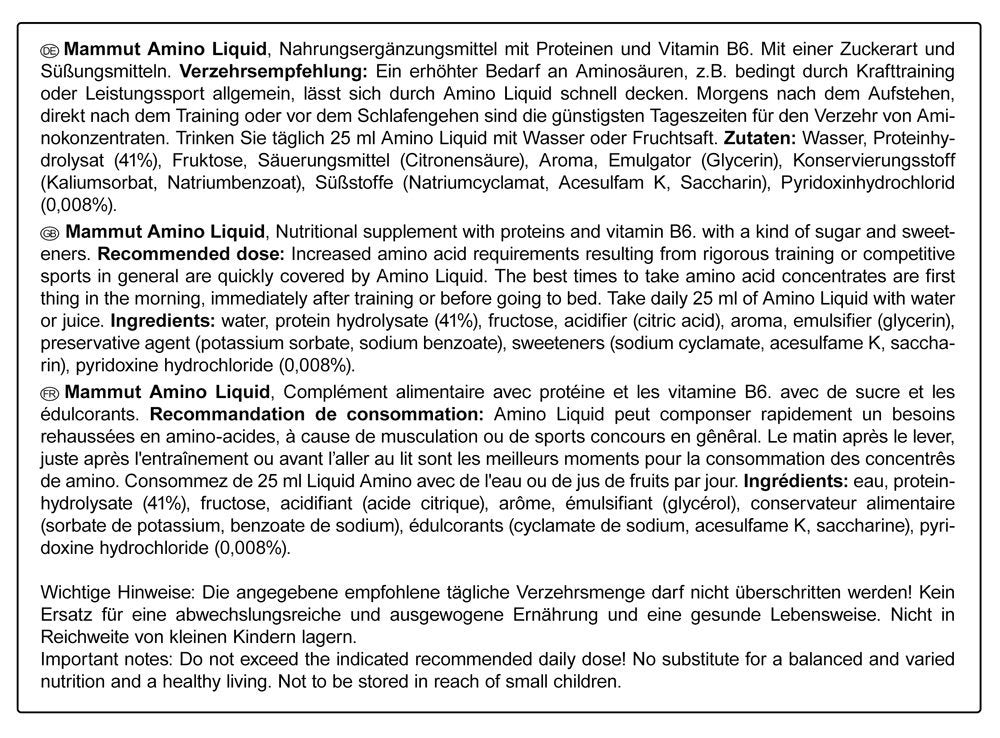 Aminoliquid Blutorange (1000ml)