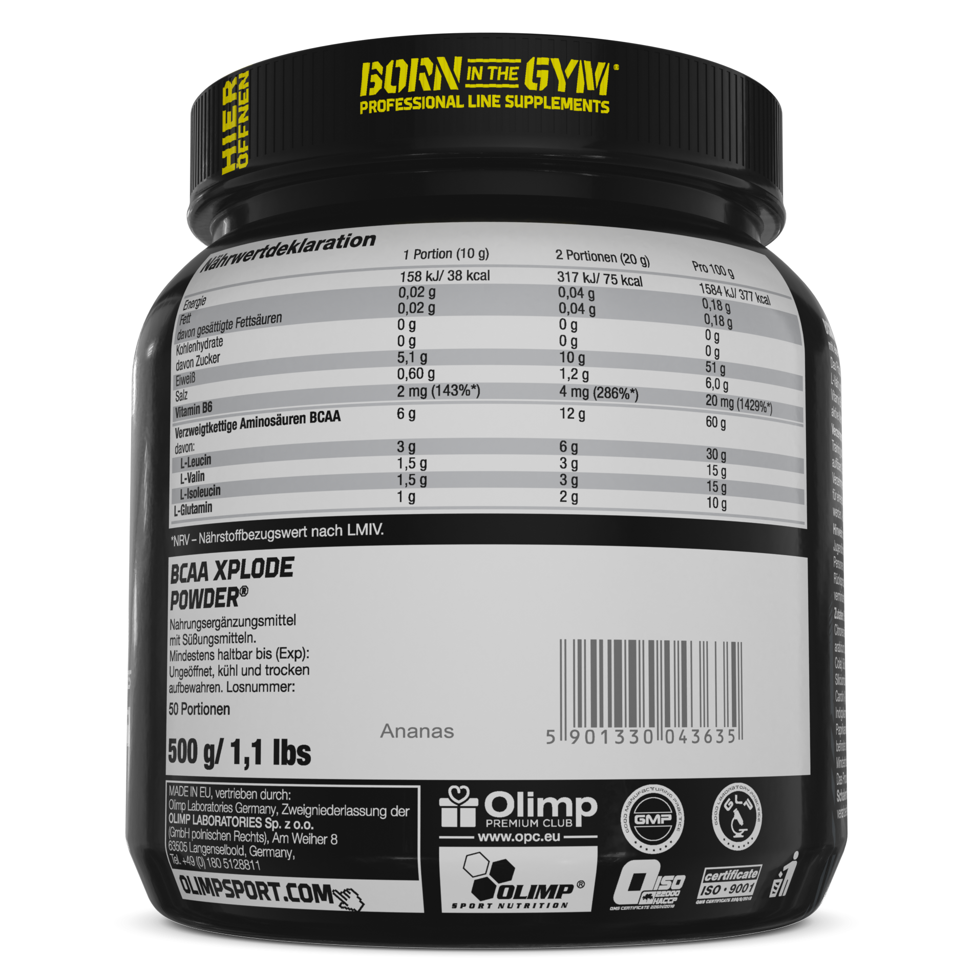 BCAA Xplode Powder (500g)
